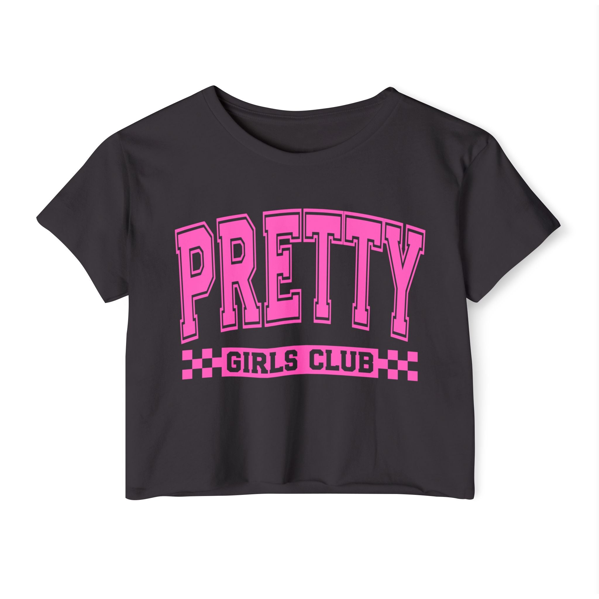 Pretty Girls Club Crop Top — Women's Festival Graphic Tee