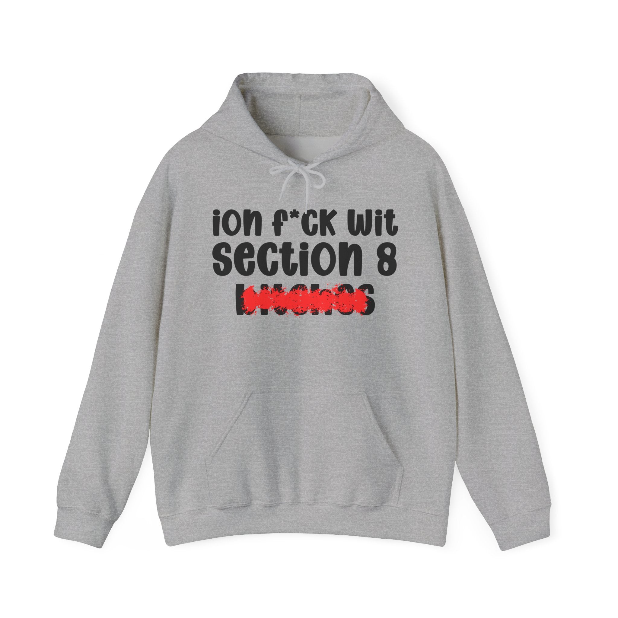 ION (I Don't) FUCK WITH SECTION 8 BITCHES — Bold Sarcastic Hoodie