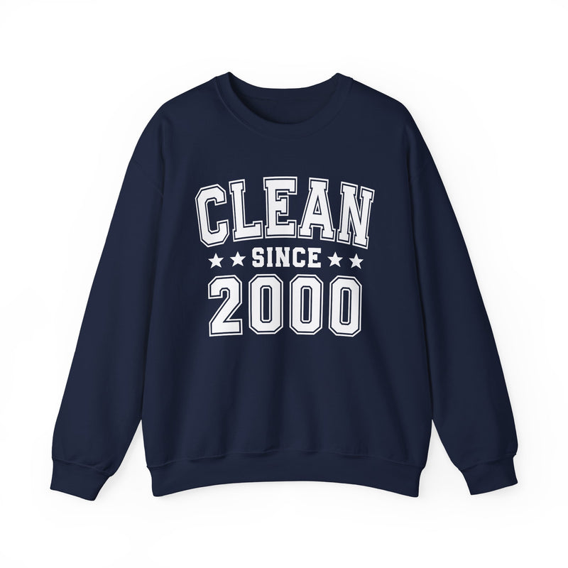 Clean Since (Personalized Date) —  Bride/Married Sweatshirt, Wedding & Anniversary Gift