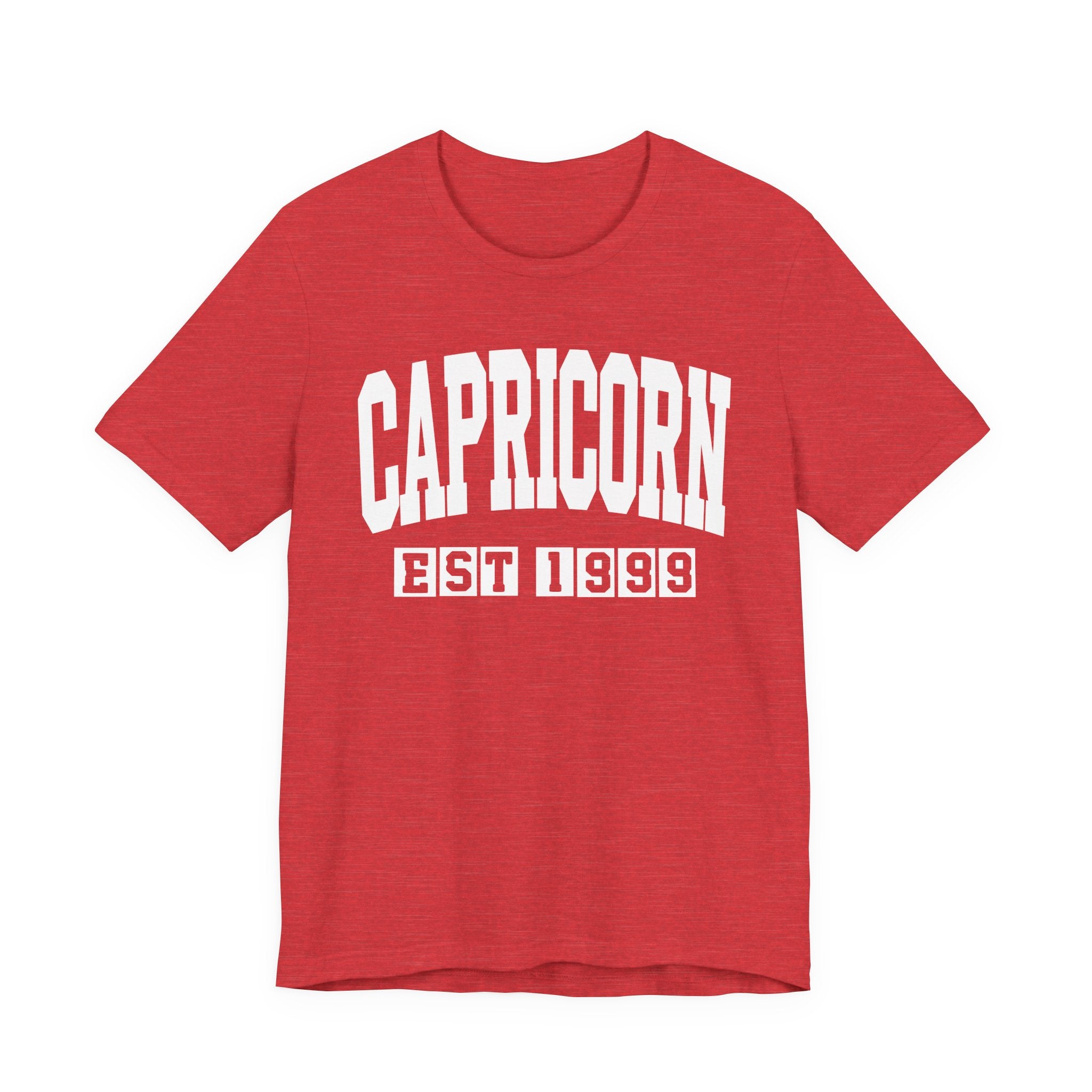 Capricorn EST (YEAR) Personalization — Zodiac Birthday Tee Shirt