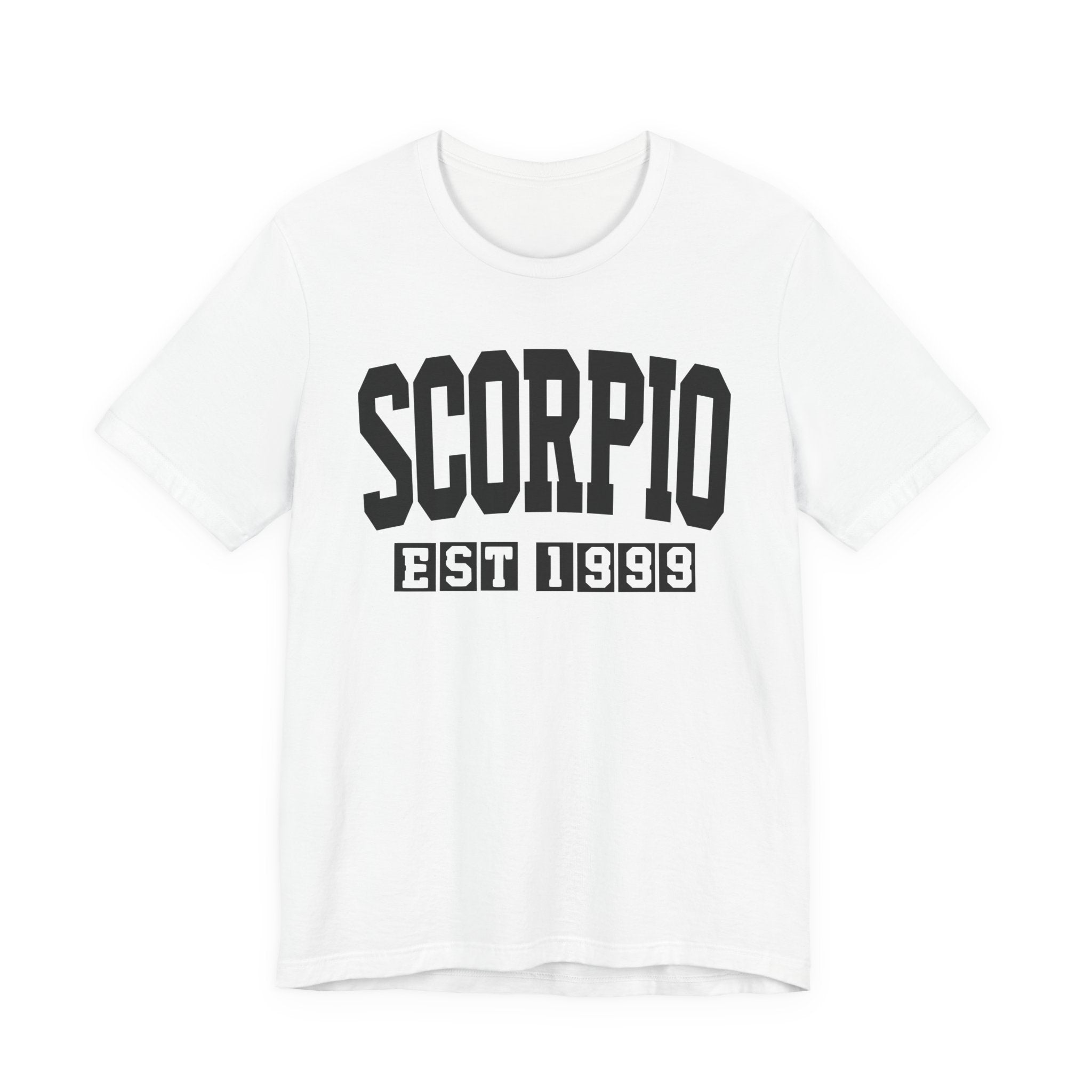 Scorpio EST (YEAR) Personalization — Zodiac Birthday Tee Shirt
