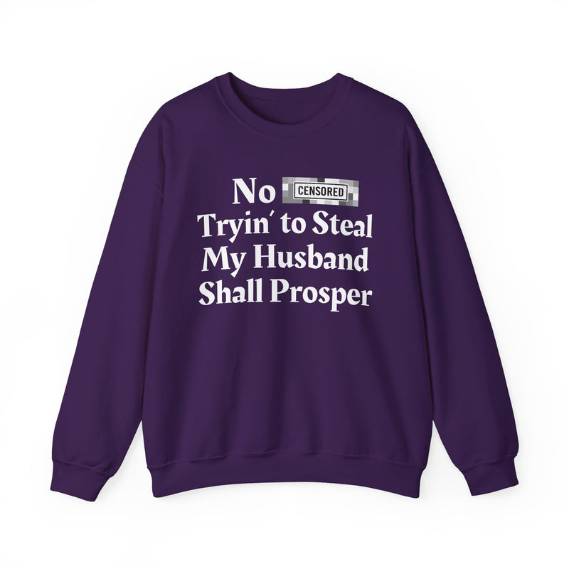 No Bitch Trying To Steal My Husband Shall Prosper — Sweatshirt