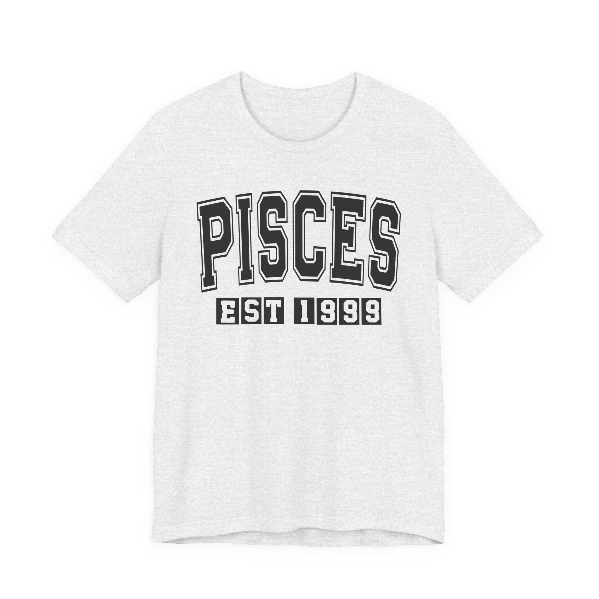 Pisces EST (YEAR) Personalization — Zodiac Birthday Tee Shirt