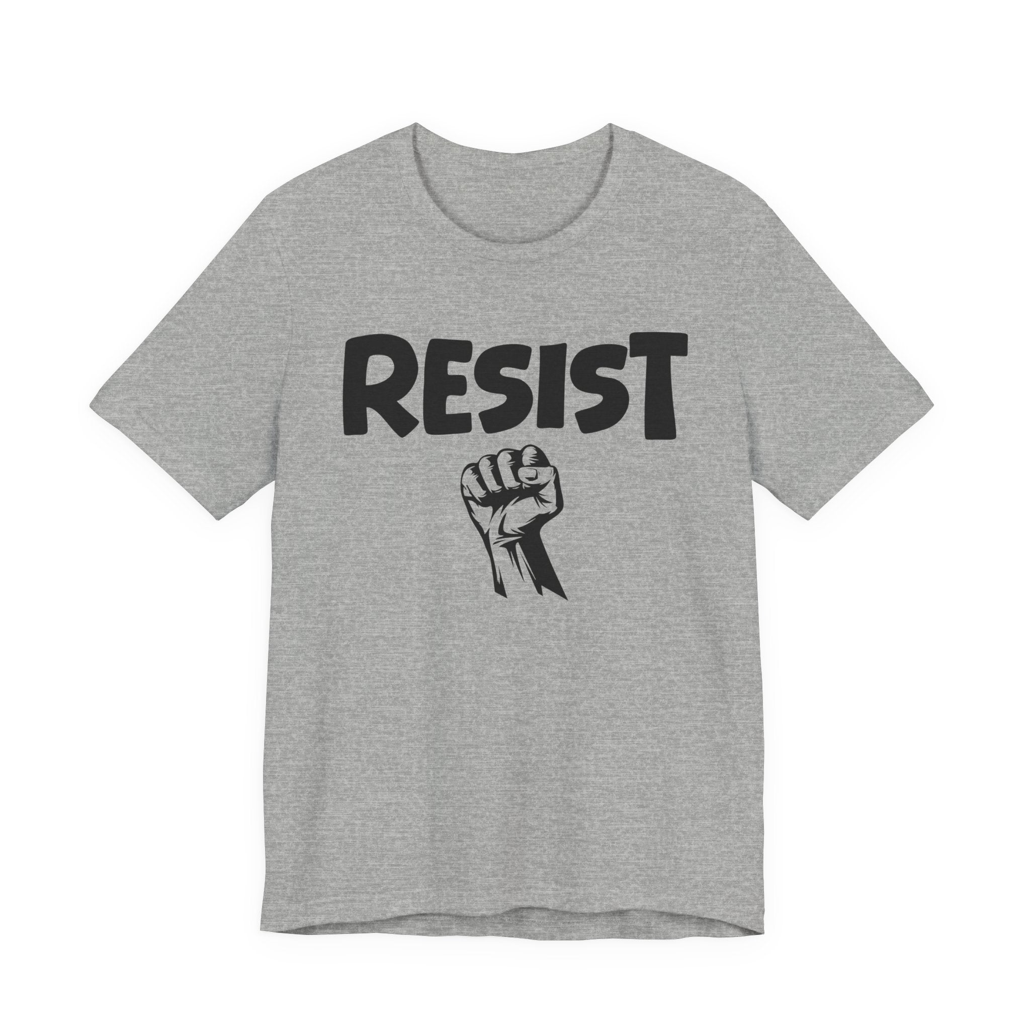 Resist - T-Shirt – Bold Protest Graphic Tee with Raised Fist