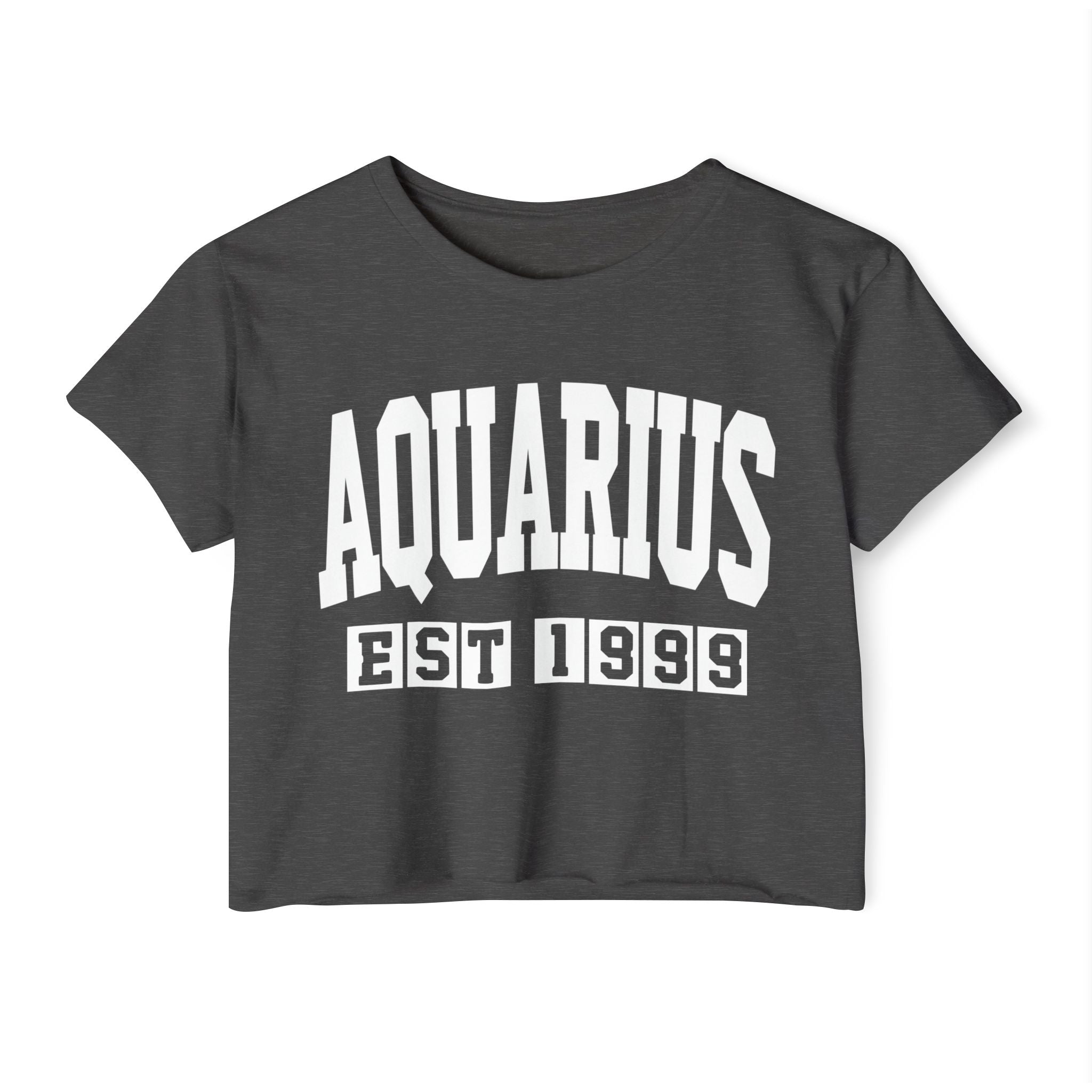 Aquarius EST (YEAR) Personalization -  Crop Top