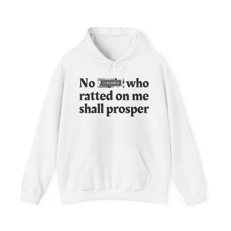 No Bitch Who Ratted On Me Shall Prosper — Hoodie