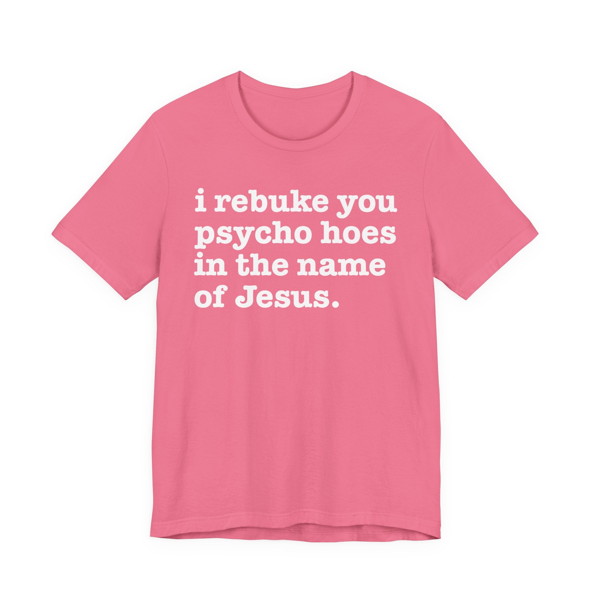 I Rebuke You Psycho Hoes in the Name of Jesus — Christian Humor T-Shirt