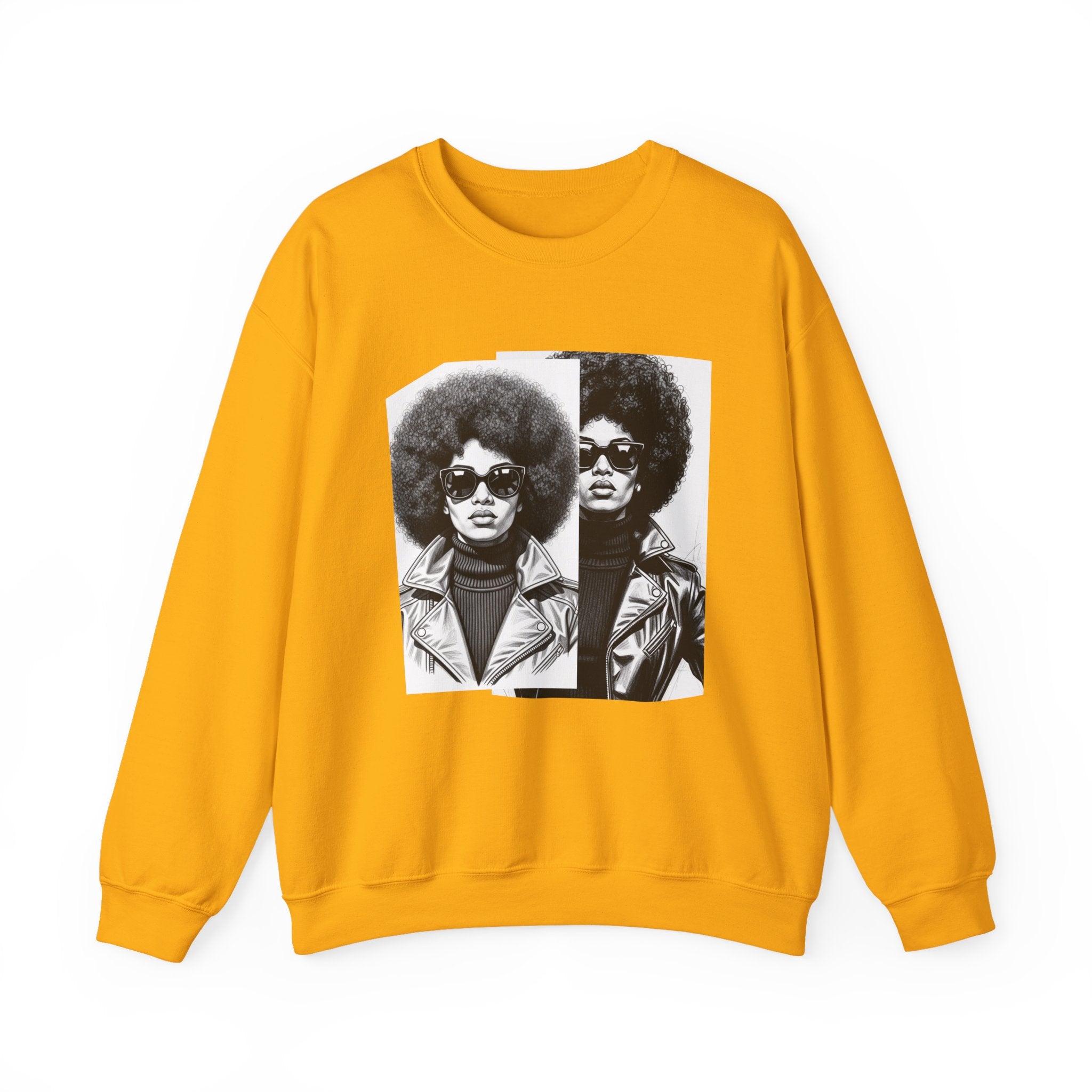 70s Portrait Of Black Woman - African American Woman Pride Sweatshirt