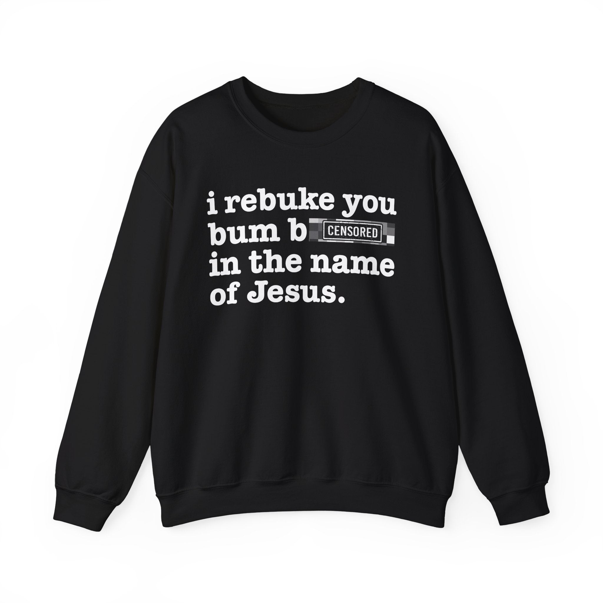 I rebuke you Bum Bitches in the name of Jesus — Provocative Christian Sweatshirt