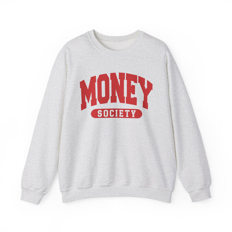 Money Society — Retro Collegiate Sweatshirt