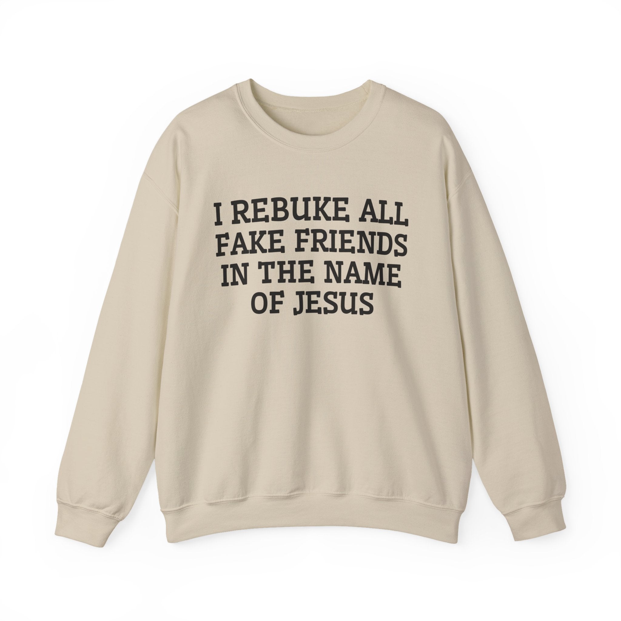 I Rebuke All Fake Friends In The Name of Jesus - Sweatshirt