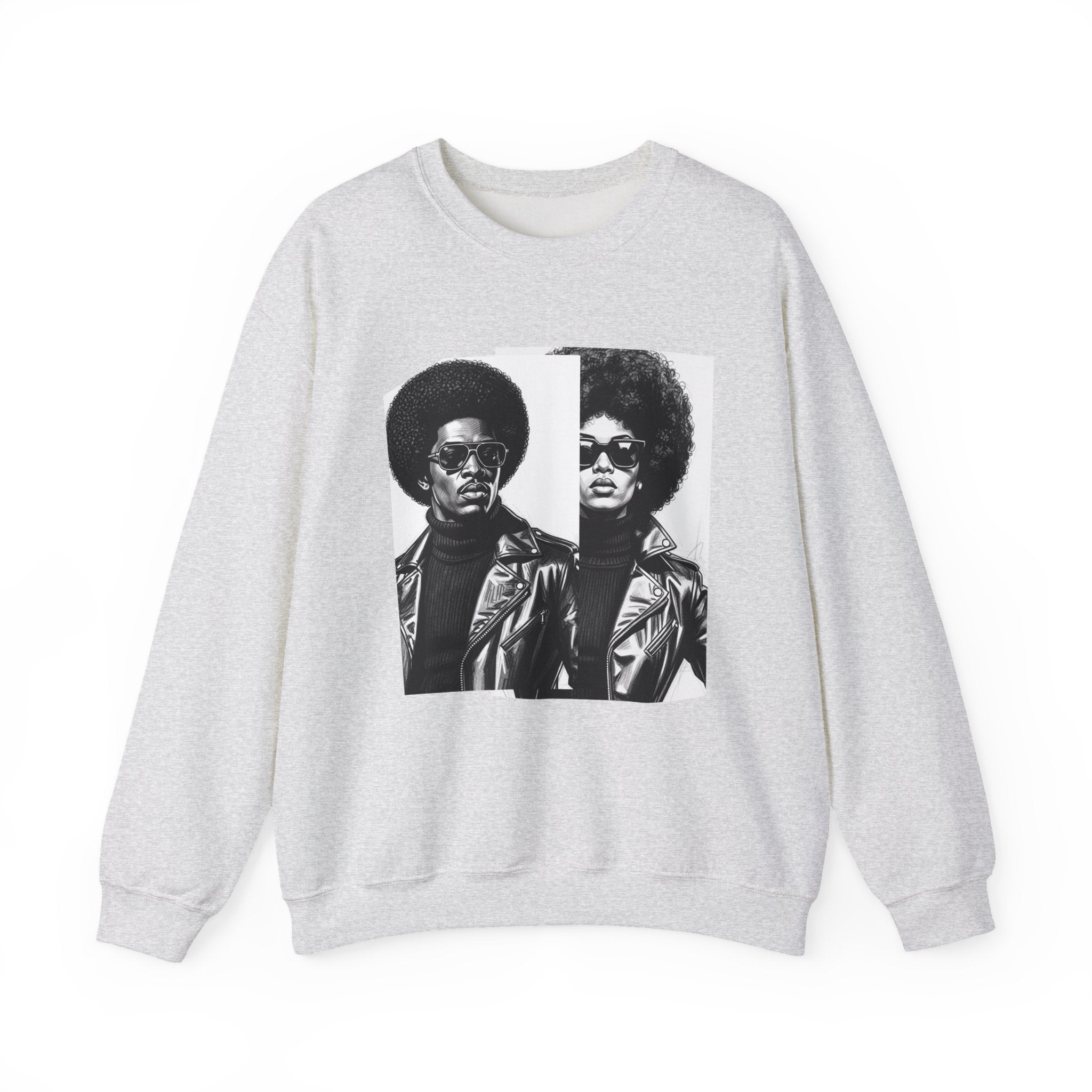 70s Portrait Of Black Couple - African American Pride Sweatshirt