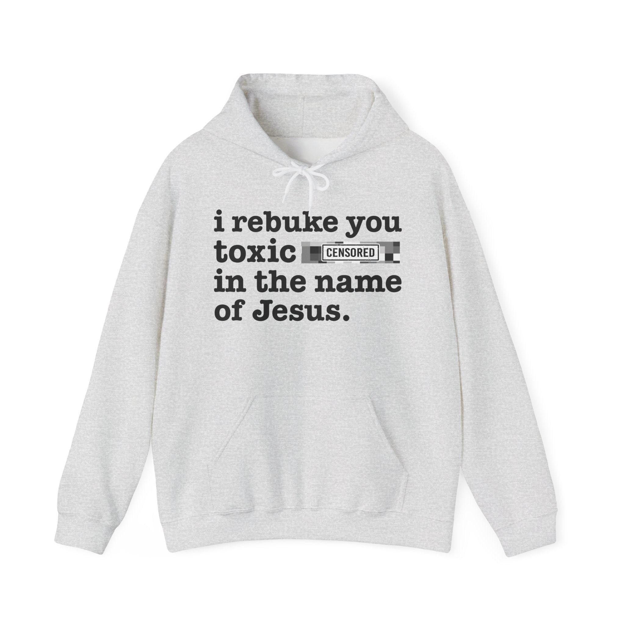 I rebuke you Toxic Bitches in the name of Jesus — Sarcastic Christian Hoodie