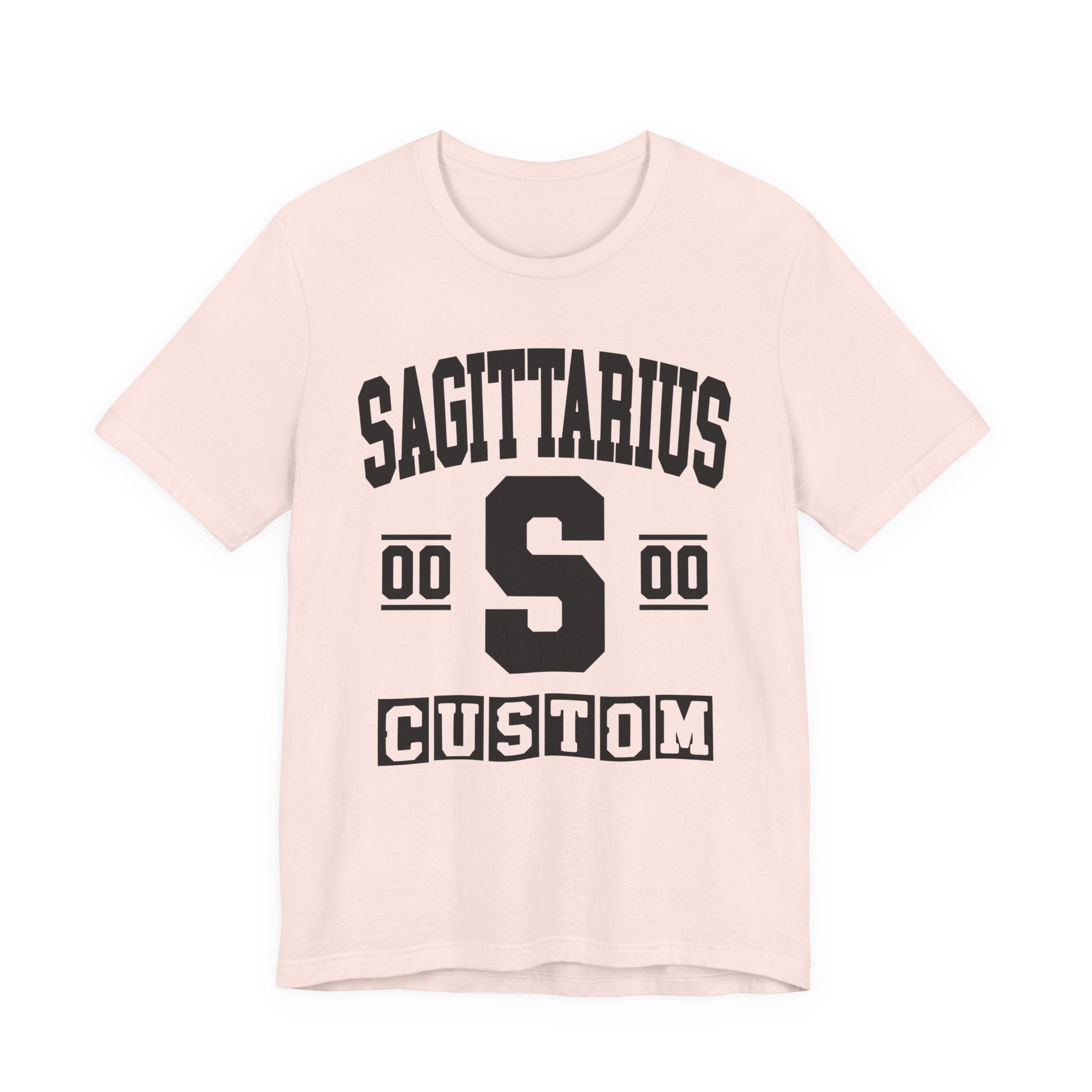 Custom Sagittarius Varsity Tee Shirt — Customize Birthday Day/Month/Year - Customize Season/nation/Society