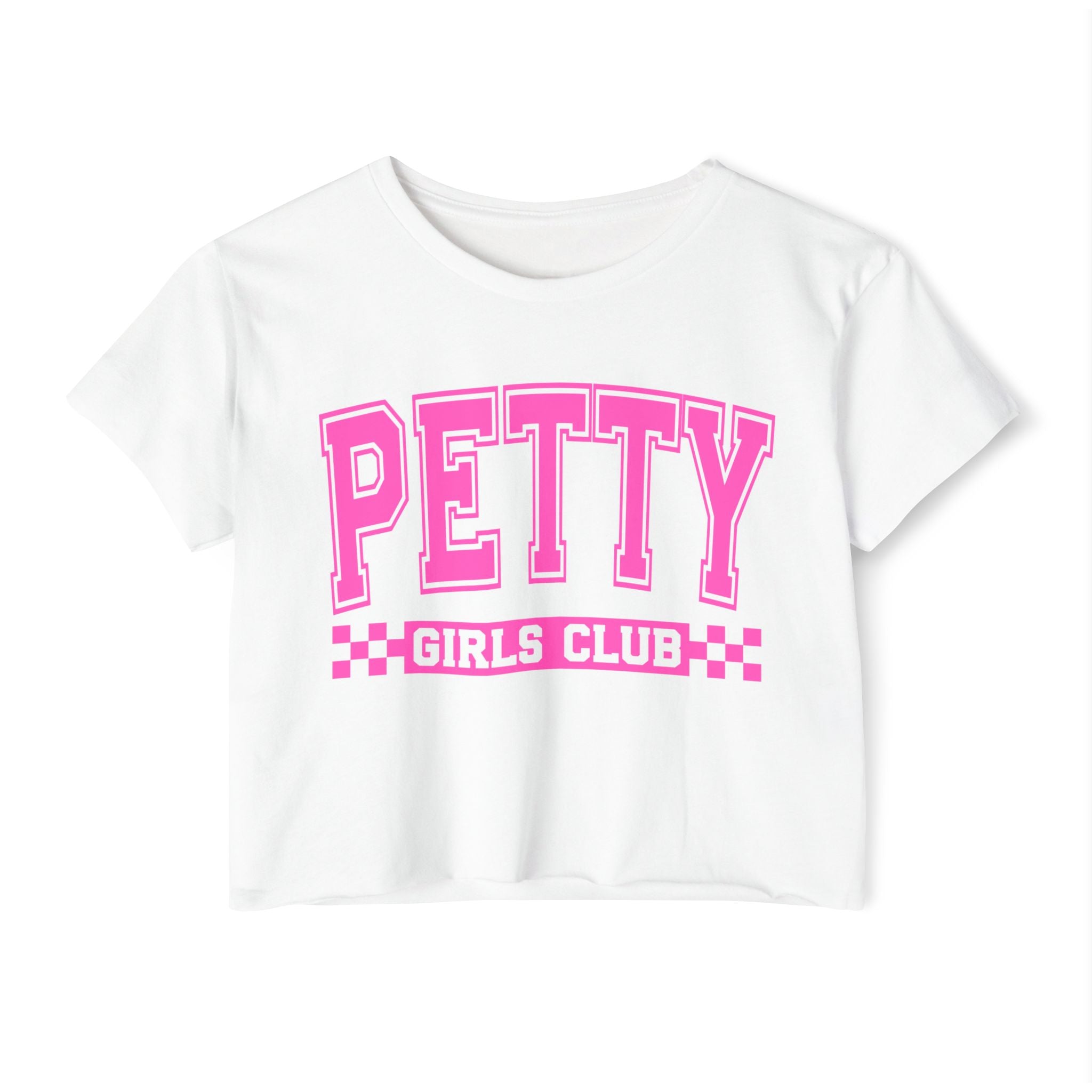Petty Girls Club Crop Top — Women's Festival Graphic Tee