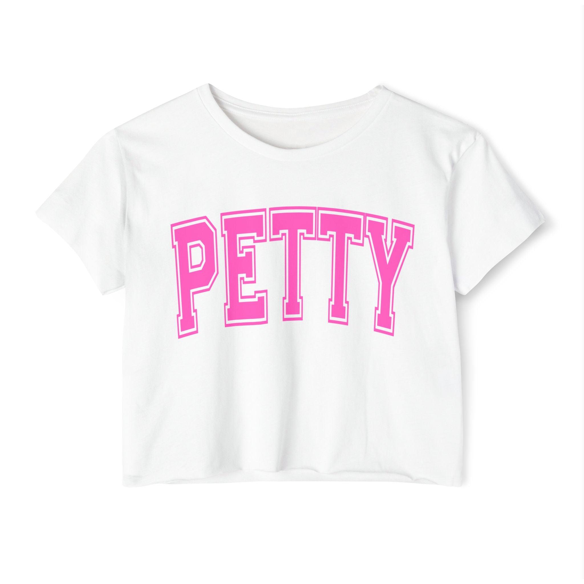 Petty Crop Top — Women's Festival Graphic Tee