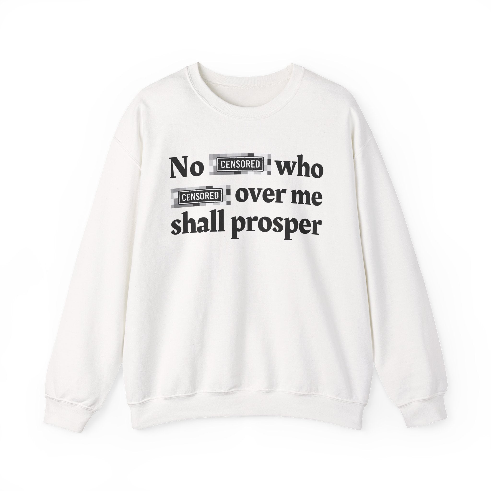 No Bitch Who Fuck'd Over Me Shall Prosper — Bold Christian Statement Sweatshirt