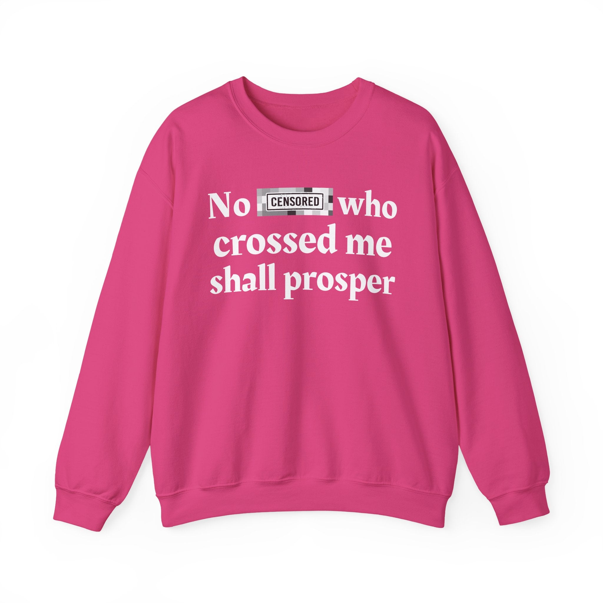 No Bitch Who Crossed Me Shall Prosper — Bold Christian Statement Sweatshirt