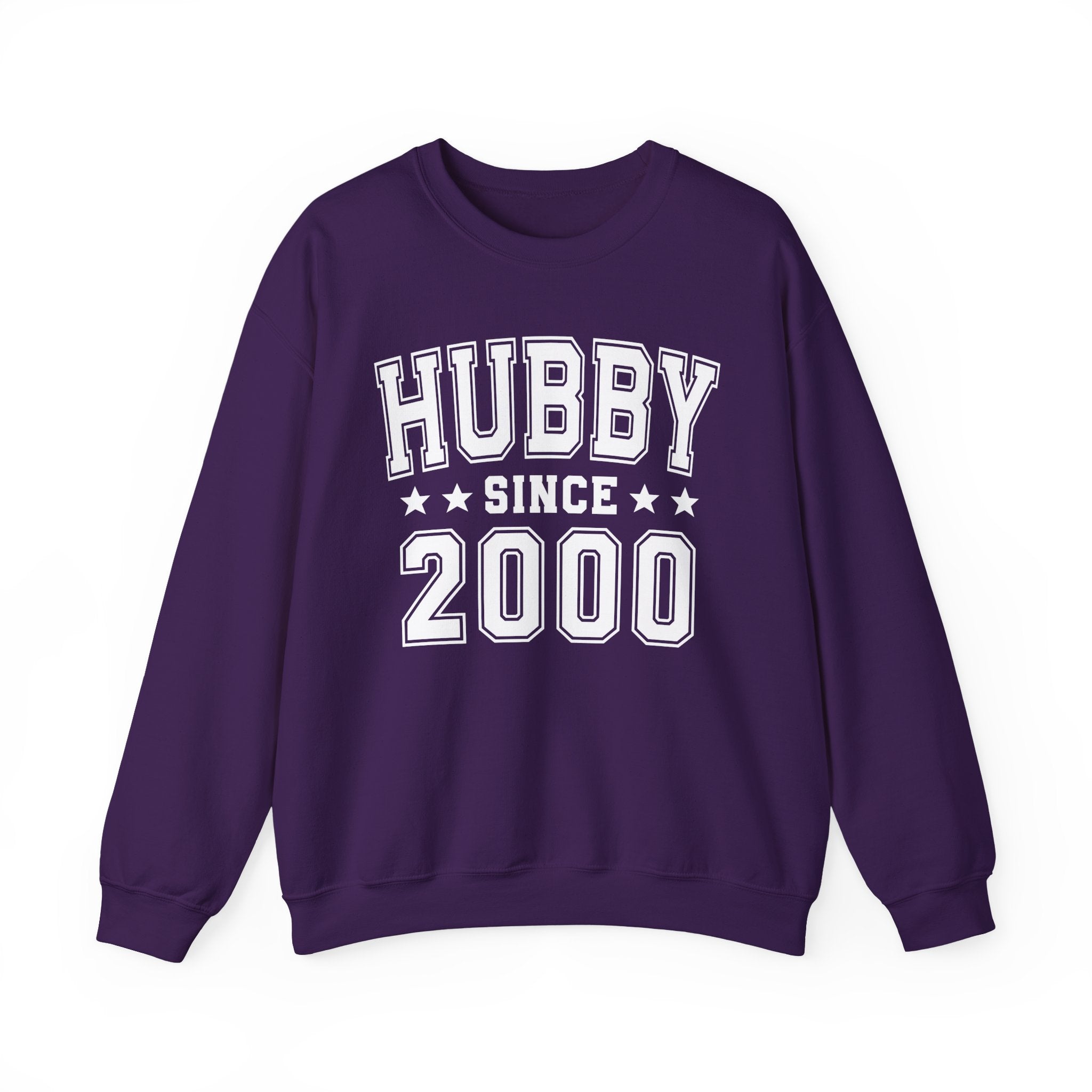 Hubby Since (Personalized Date) —  Husband/Married Couples Sweatshirt, Wedding & Anniversary Gift