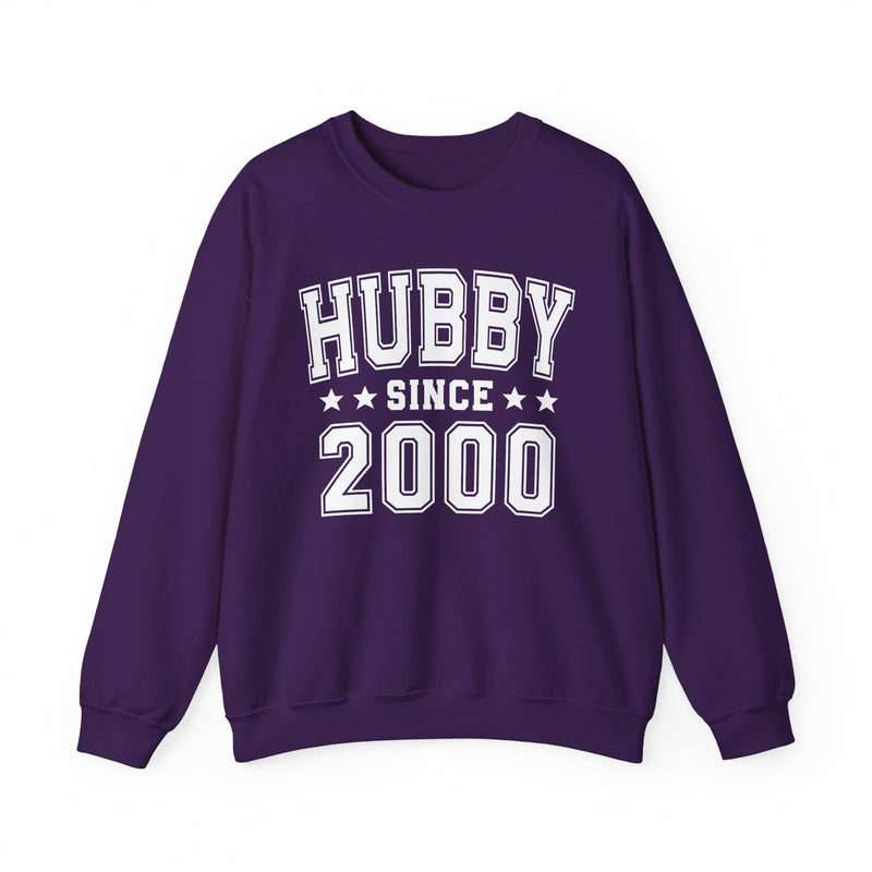 Hubby Since (Personalized Date) —  Husband/Married Couples Sweatshirt, Wedding & Anniversary Gift