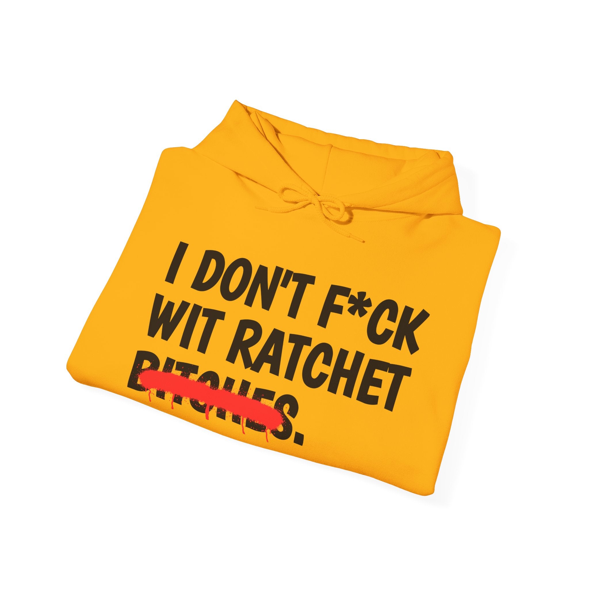 I Don't Fuck Wit Ratchet Bitches - Funny Sassy Statement Hoodie