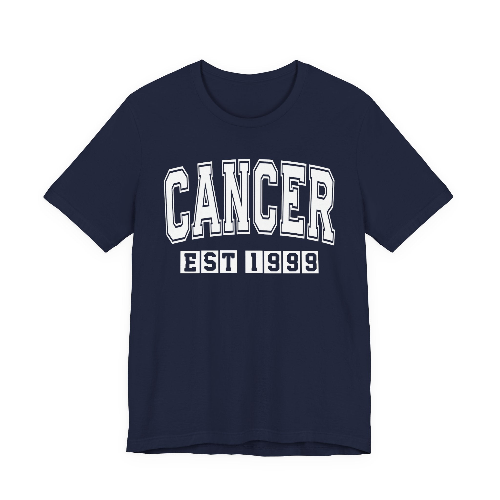 Cancer EST (YEAR) Personalization — Zodiac Birthday Tee Shirt