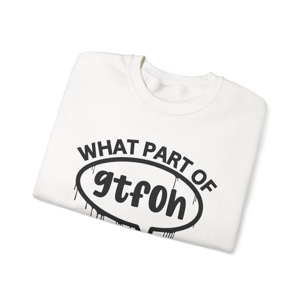 What Part of GTFOH You Don’t Understand? Witty Sweatshirt