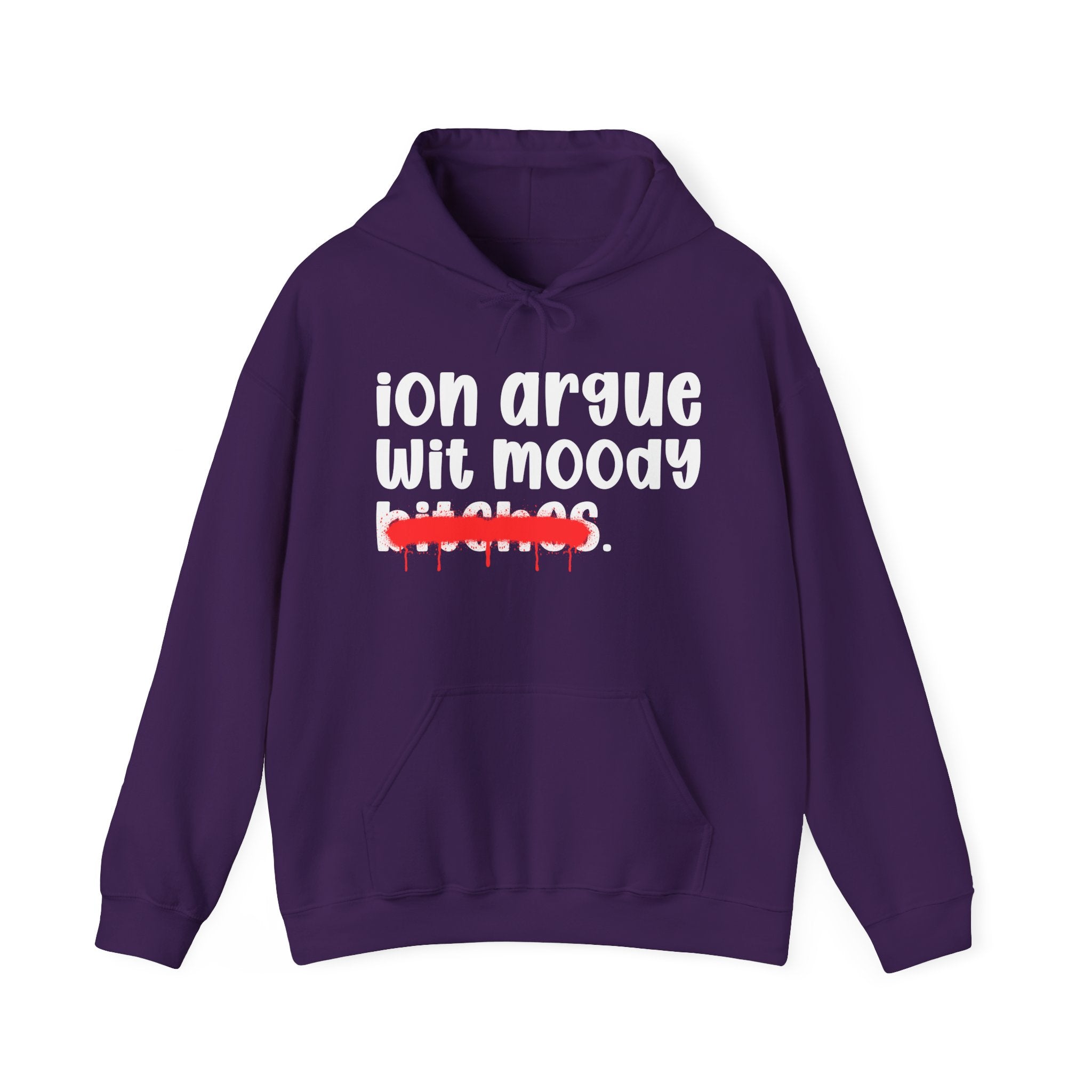 ION (I Don't) Argue Wit Moody Bitches — Funny Sassy Statement Hoodie