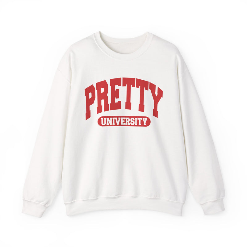 Pretty University — Retro Collegiate Sweatshirt