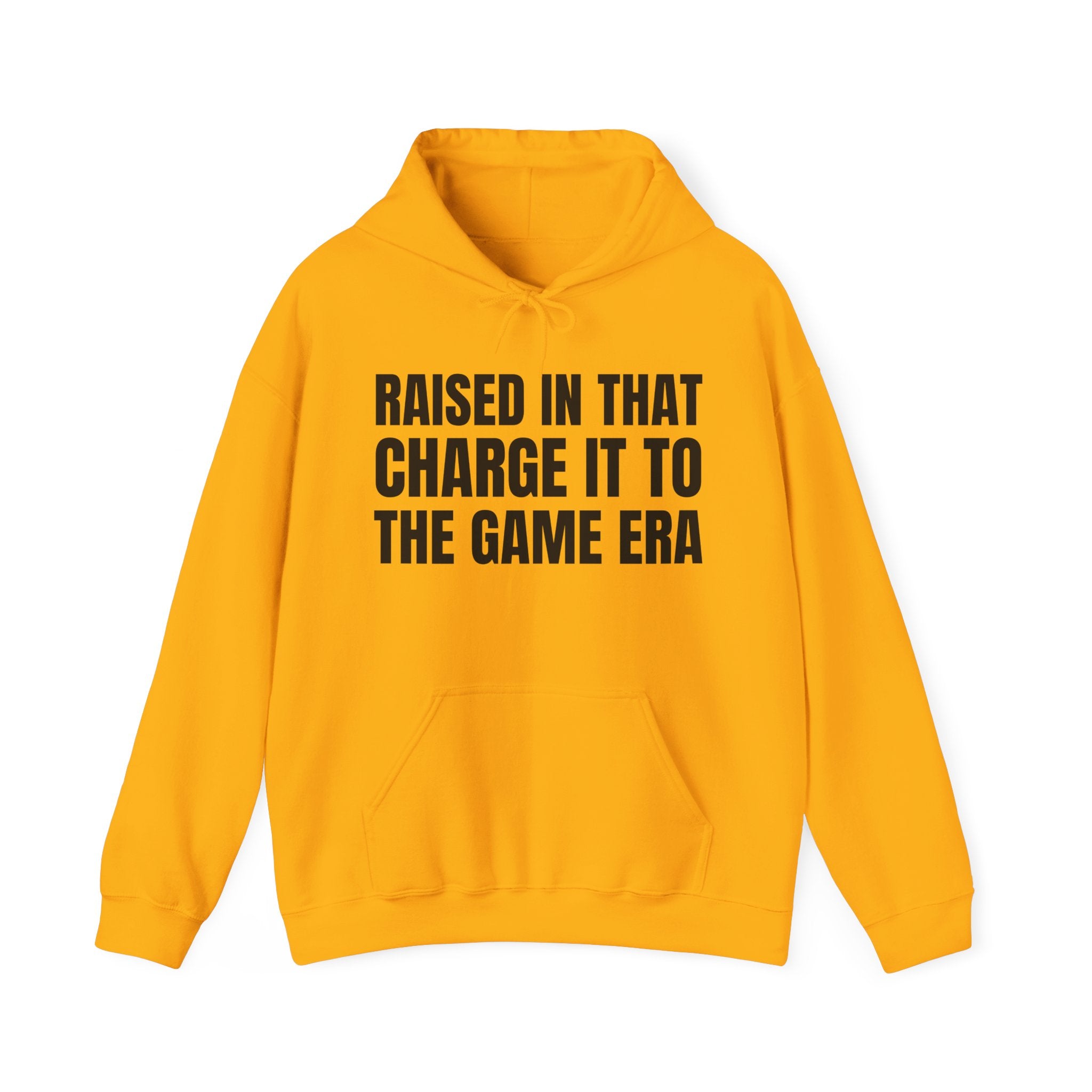 Raised In That Charge It To The Game Era - Hoodie -Graphic Pullover