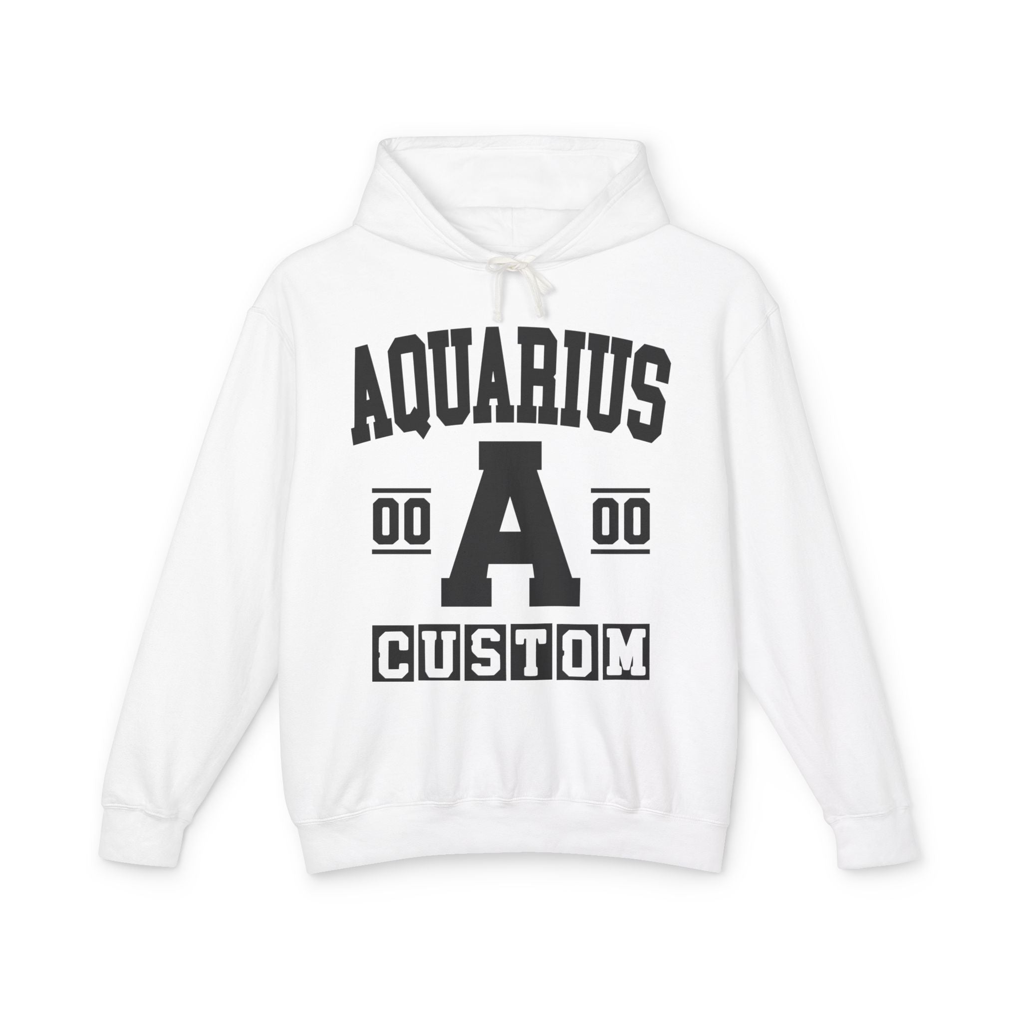Custom Aquarius Varsity Hoodie - Customize Birthday Day/Month/Year - Customize Gemini Season/Nation