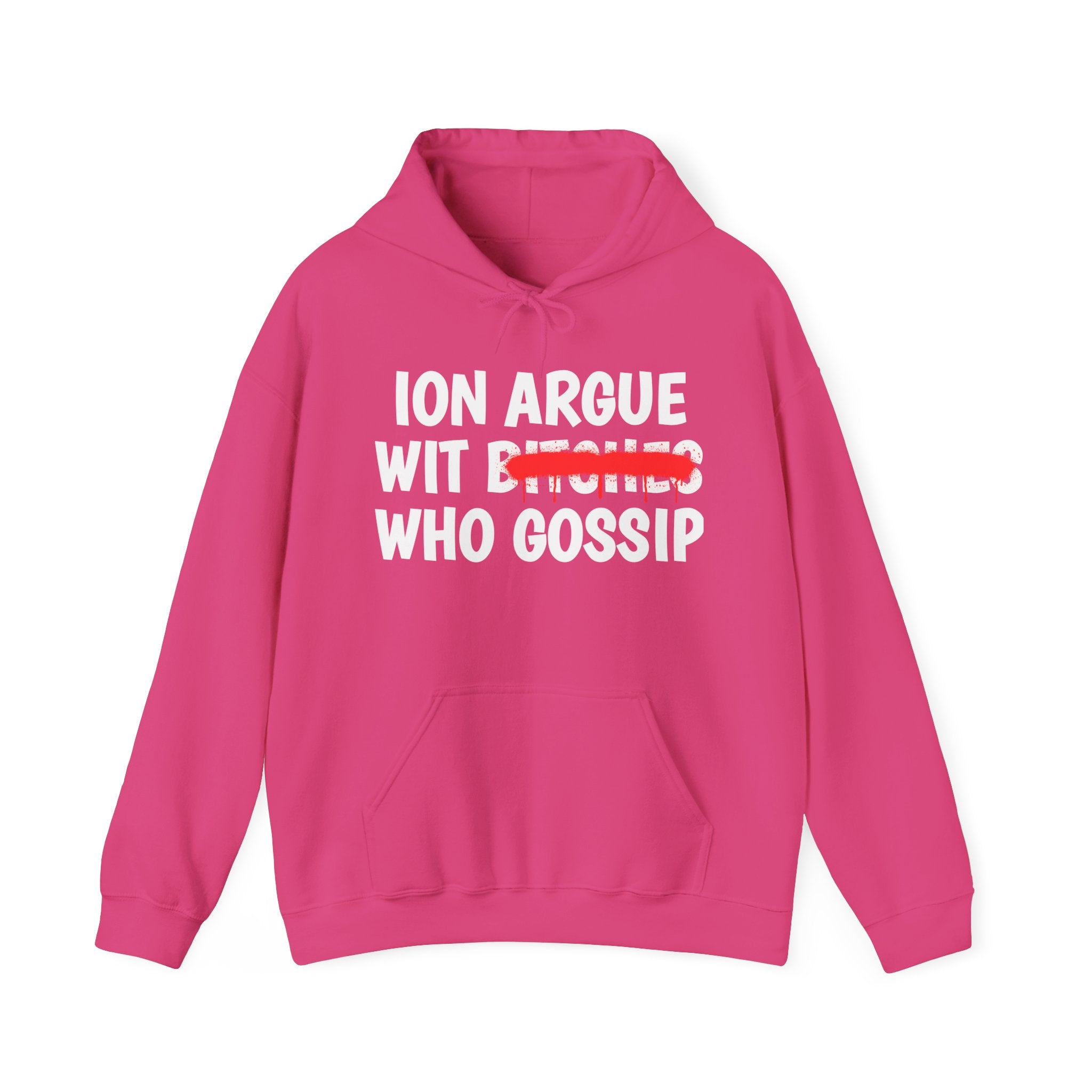 ION (I Don't) Argue Wit Bitches Who Gossip — Funny Sassy Statement Hoodie