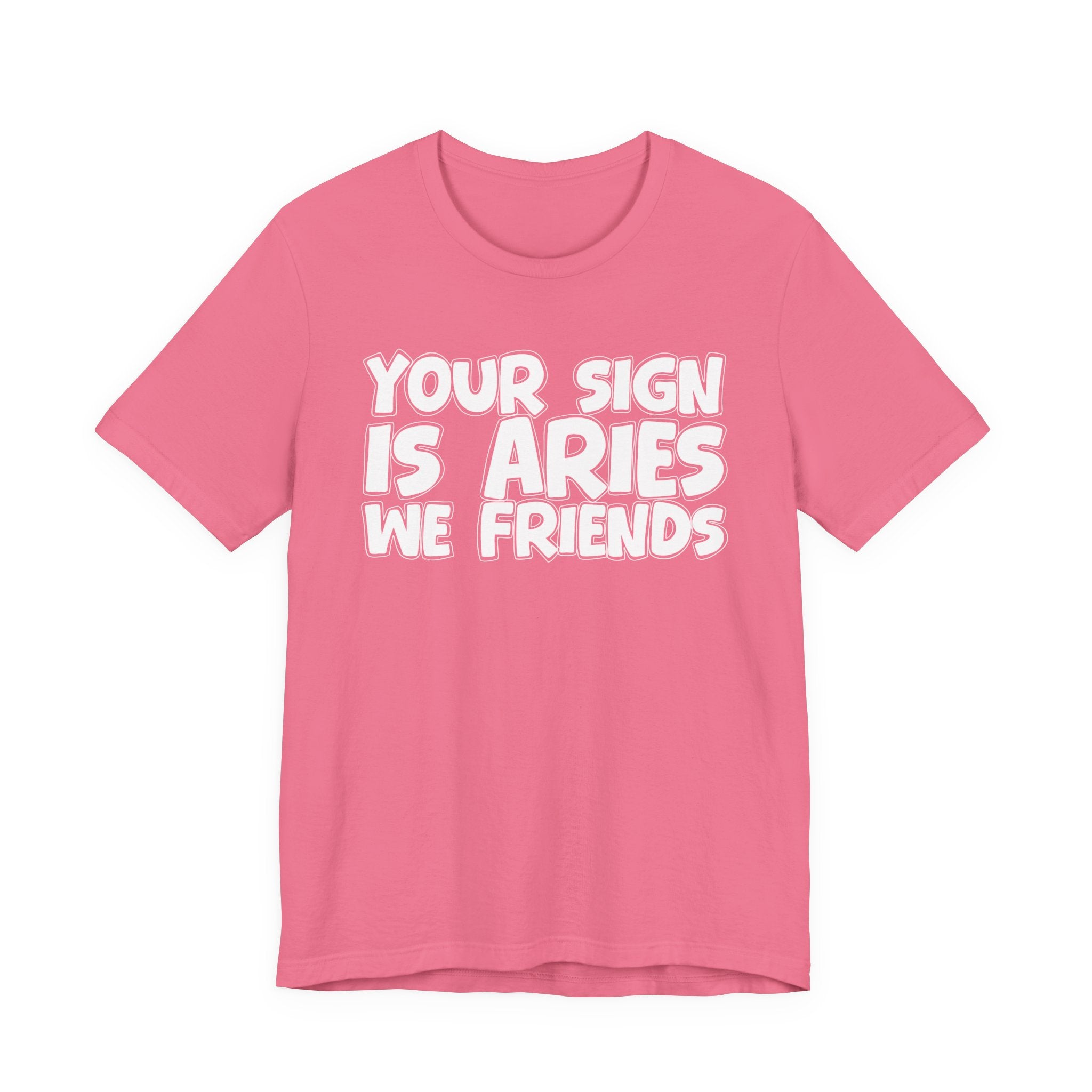 If Your Sign Is ARIES We Friends - Fun Astrology Tee for ARIES