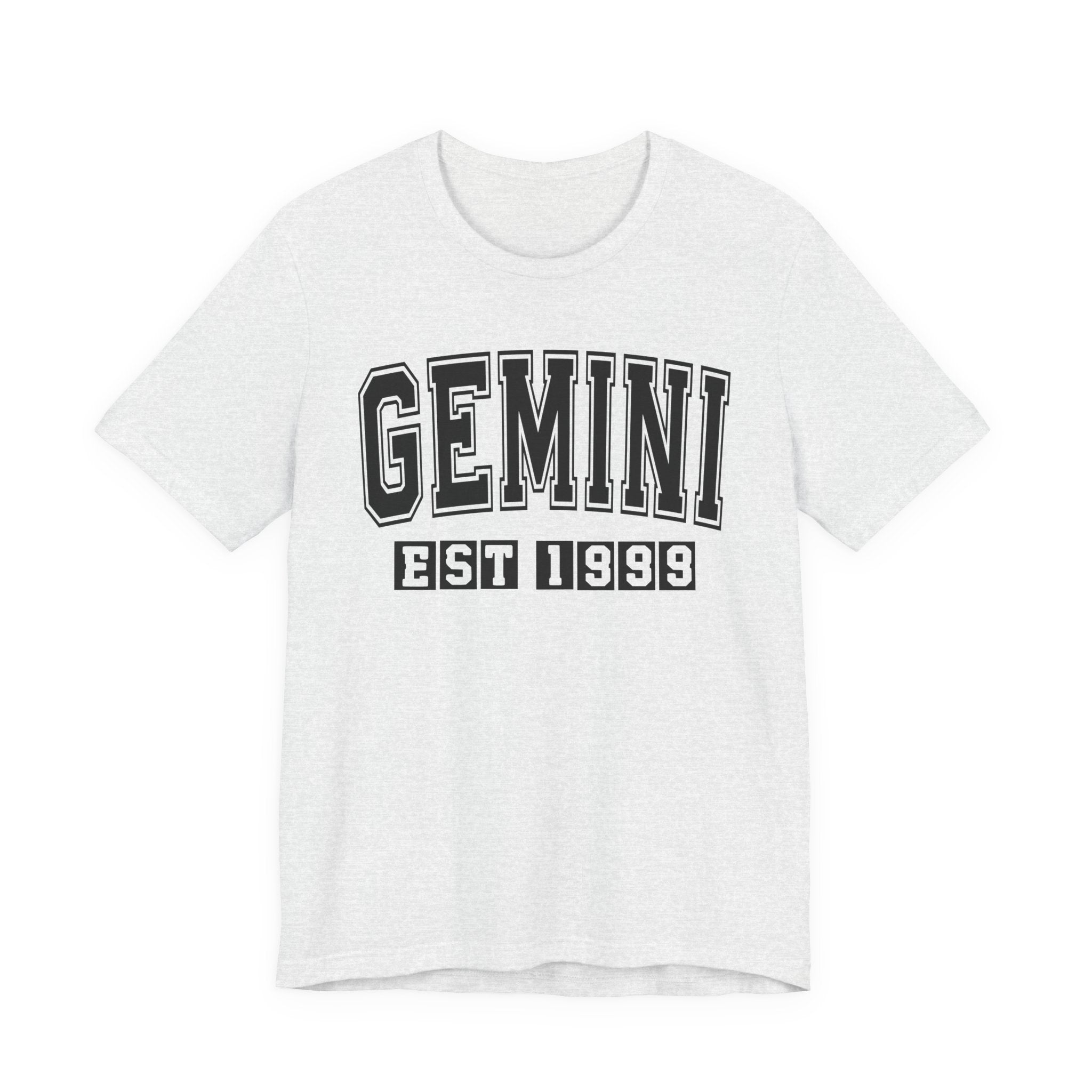 Gemini EST (YEAR) Personalization — Zodiac Birthday Tee Shirt