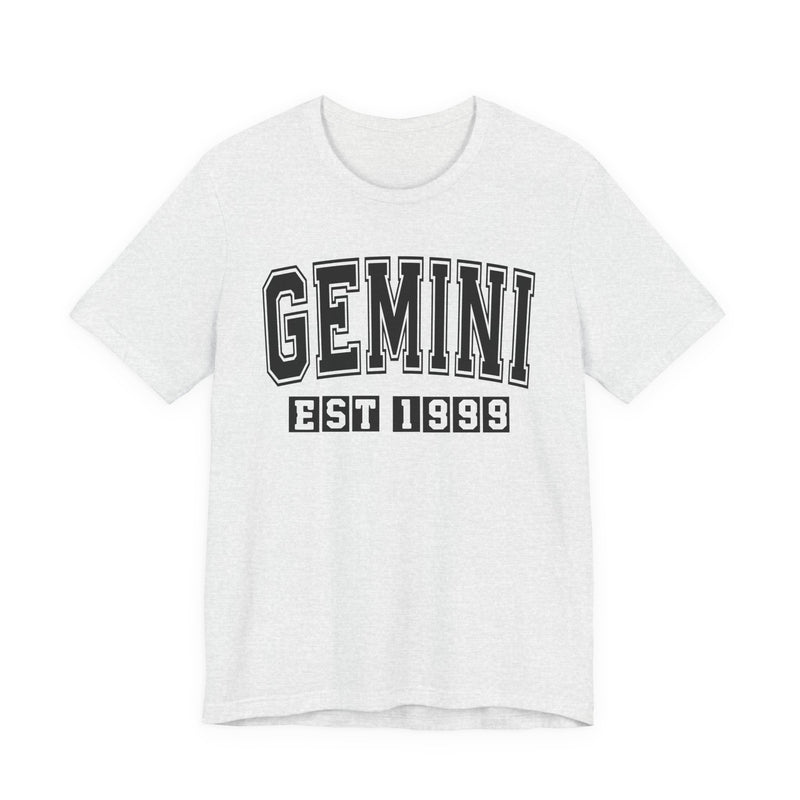 Gemini EST (YEAR) Personalization — Zodiac Birthday T-Shirt