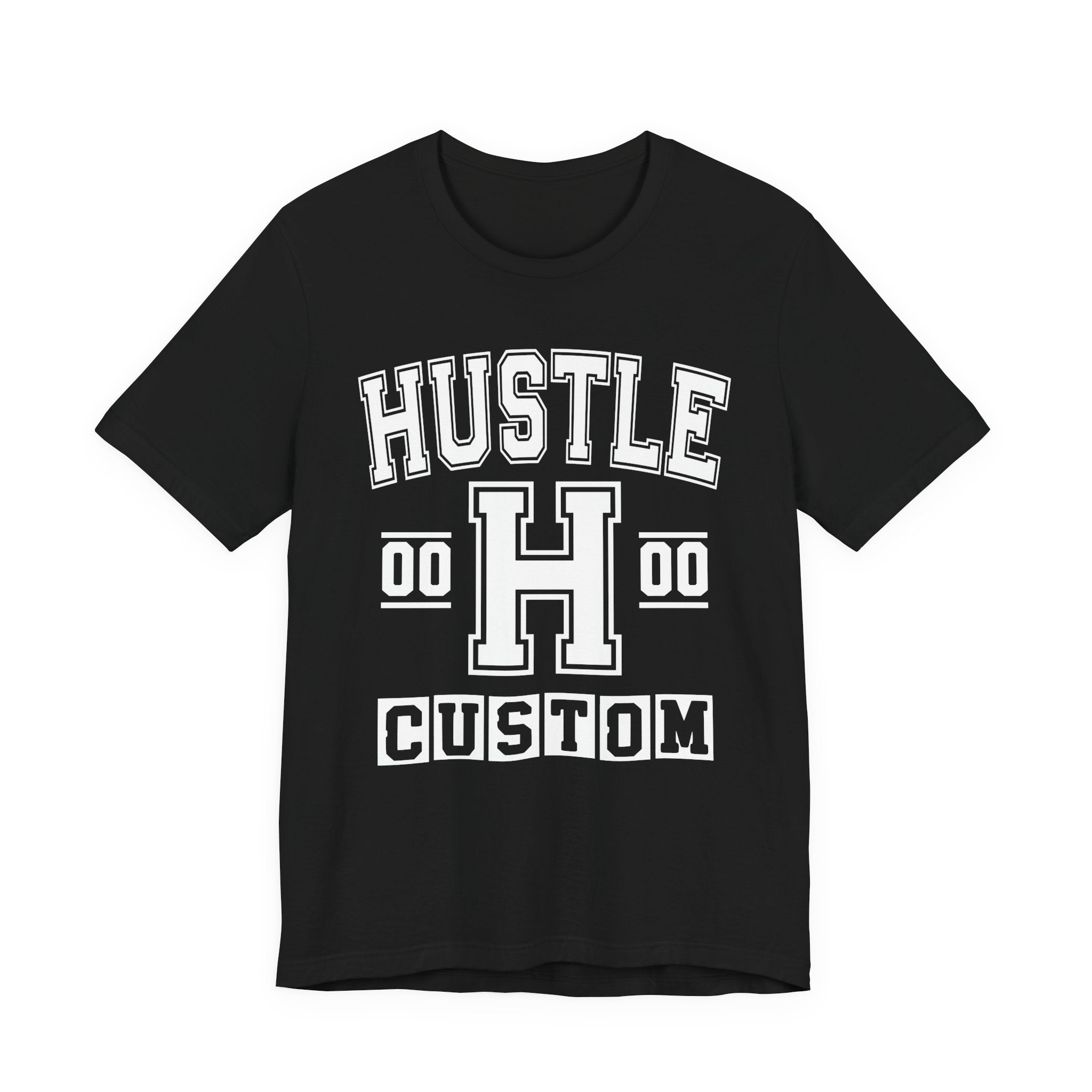 Custom Hustle Varsity Tee Shirt — Customize Birthday Day/Month/Year - Customize Season/nation/Society