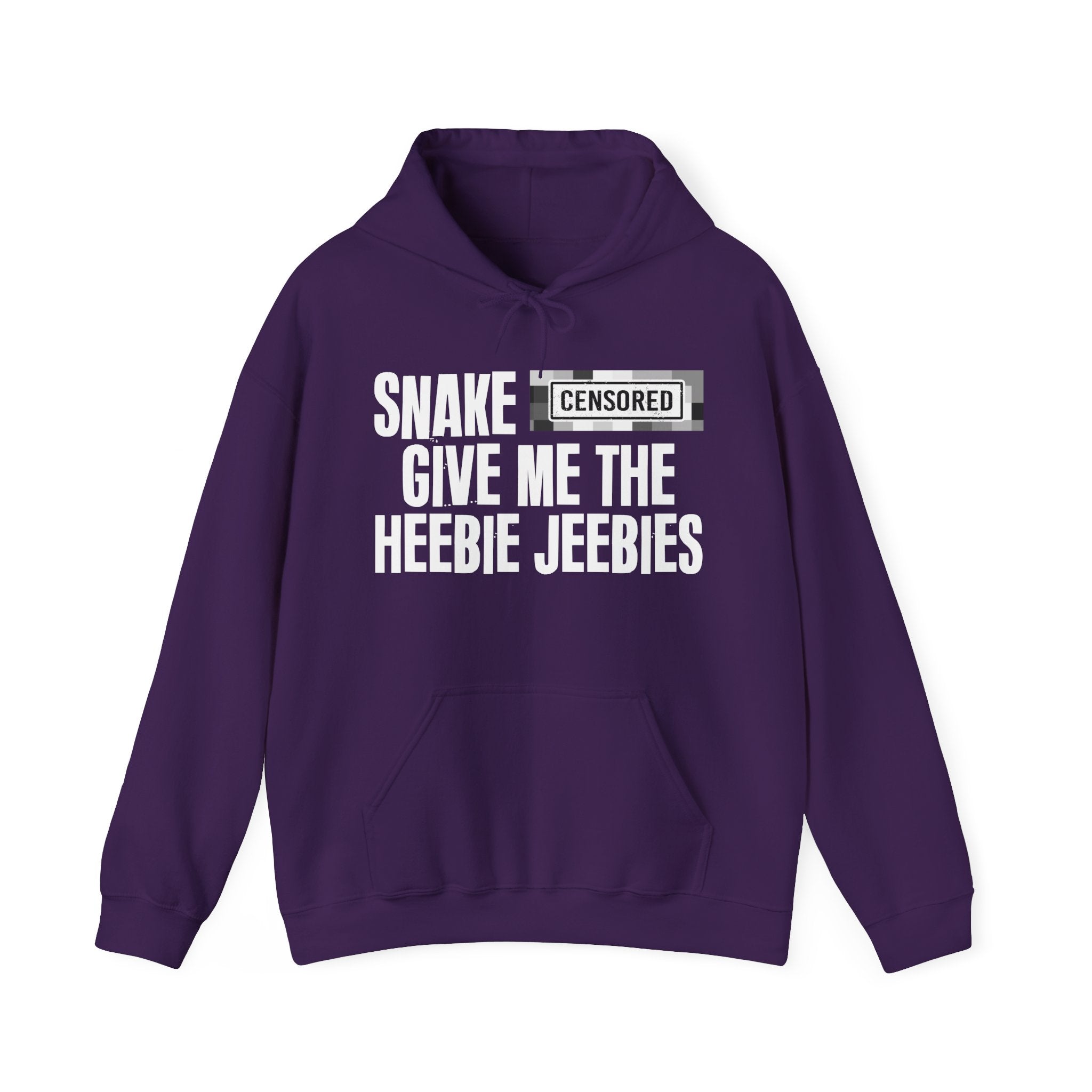 Snake (Censored Bitches) Give Me The Heebie Jeebies" Funny Scary Quote Hoodie
