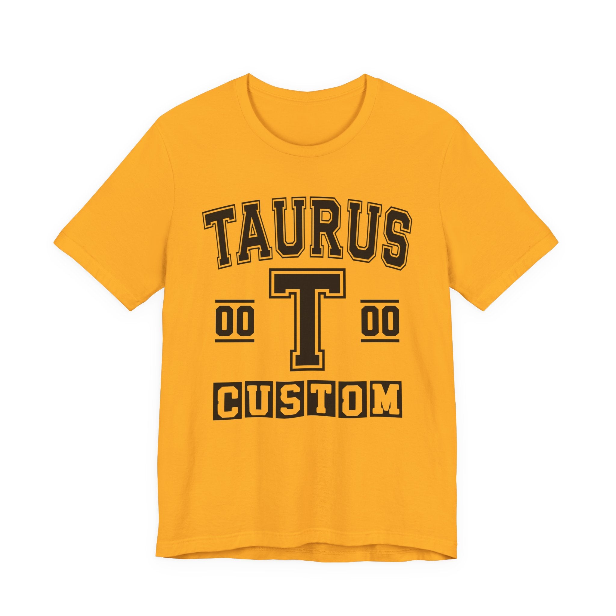 Custom Taurus Varsity Tee Shirt — Customize Birthday Day/Month/Year - Customize Season/nation/Society