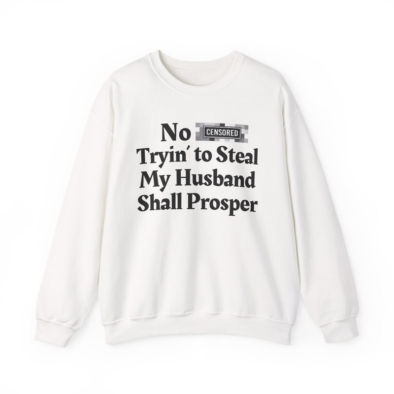 No Bitch Trying To Steal My Husband Shall Prosper — Sweatshirt