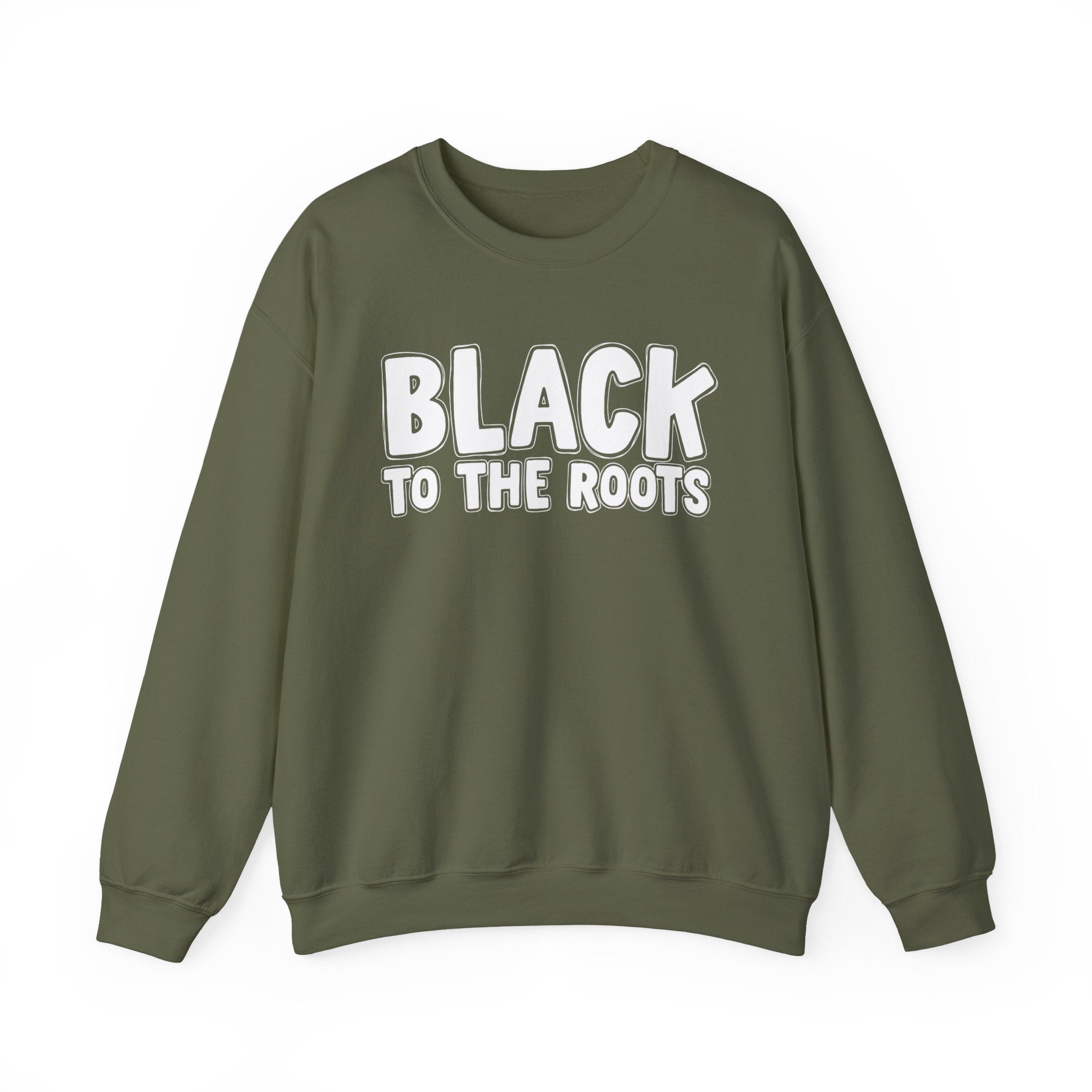 Black To The Roots — Serious AA Declaration Sweatshirt