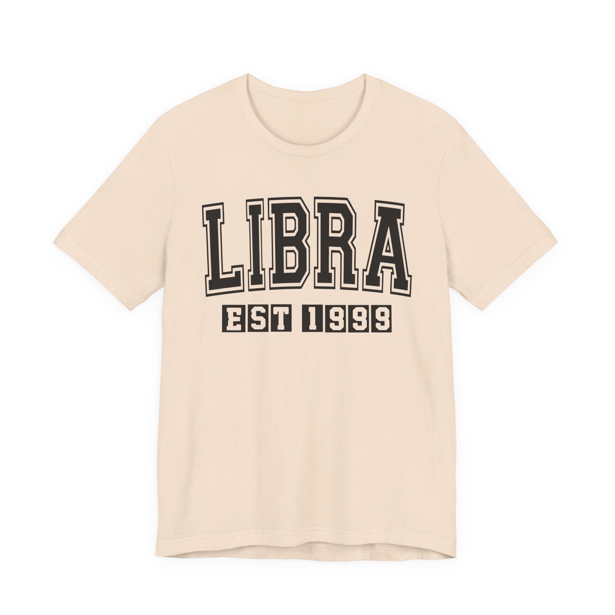 Libra EST (YEAR) Personalization — Zodiac Birthday Tee Shirt
