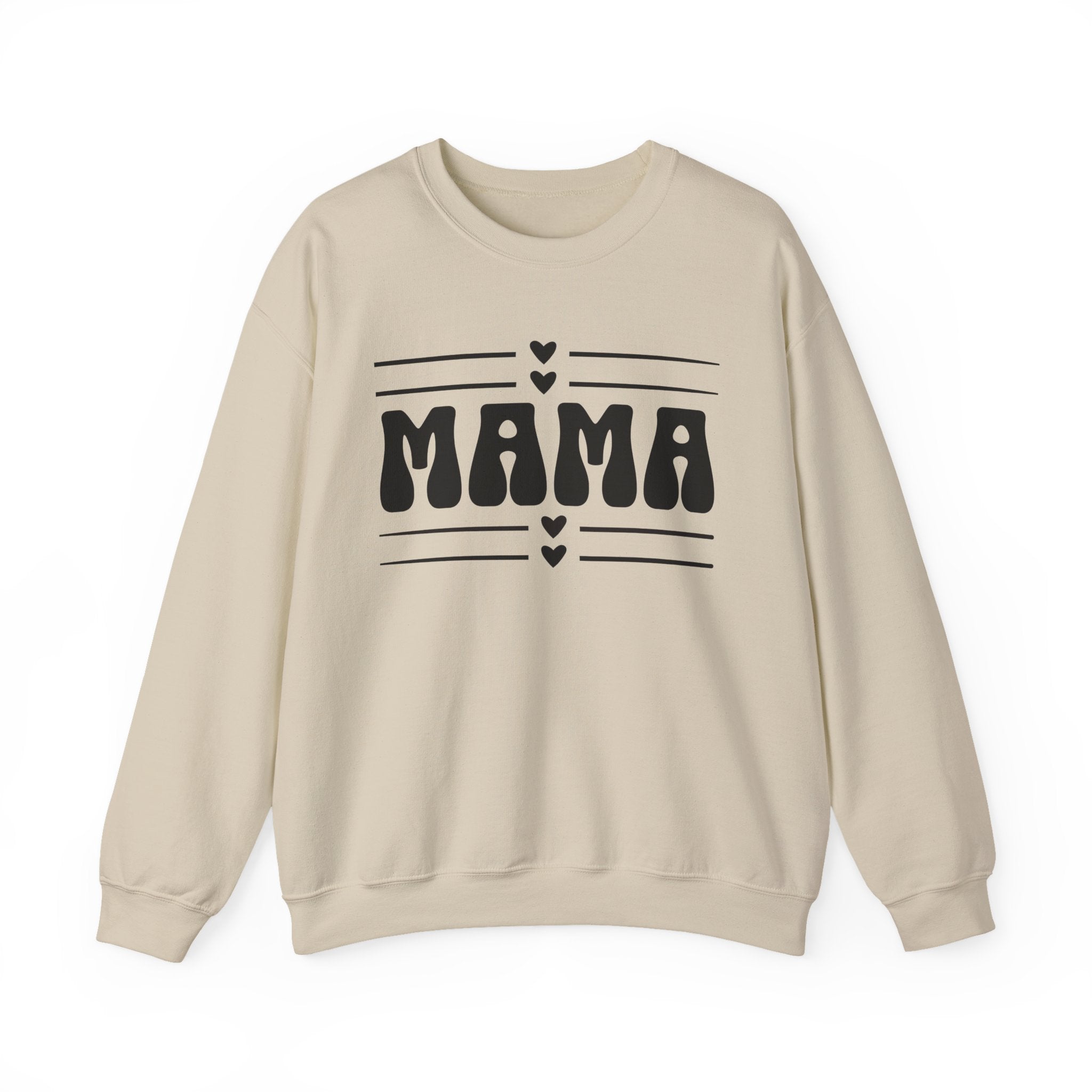 Mama Crewneck Sweatshirt — Retro Hearts Mother's Day Gift