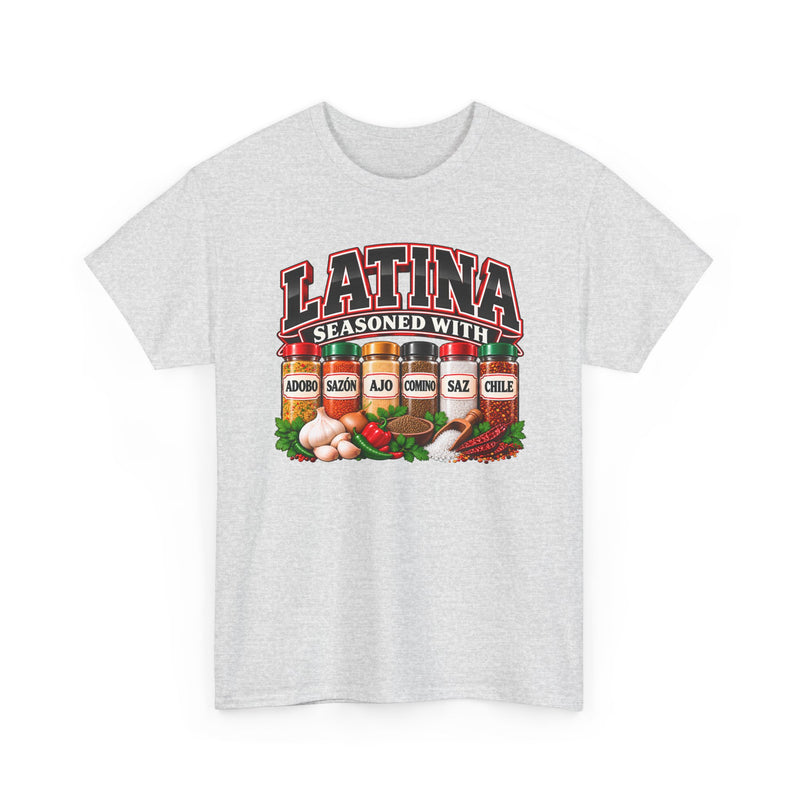 Latina Seasoned With Adobo Sazón Ajo Comino Saz Chile － T-Shirt