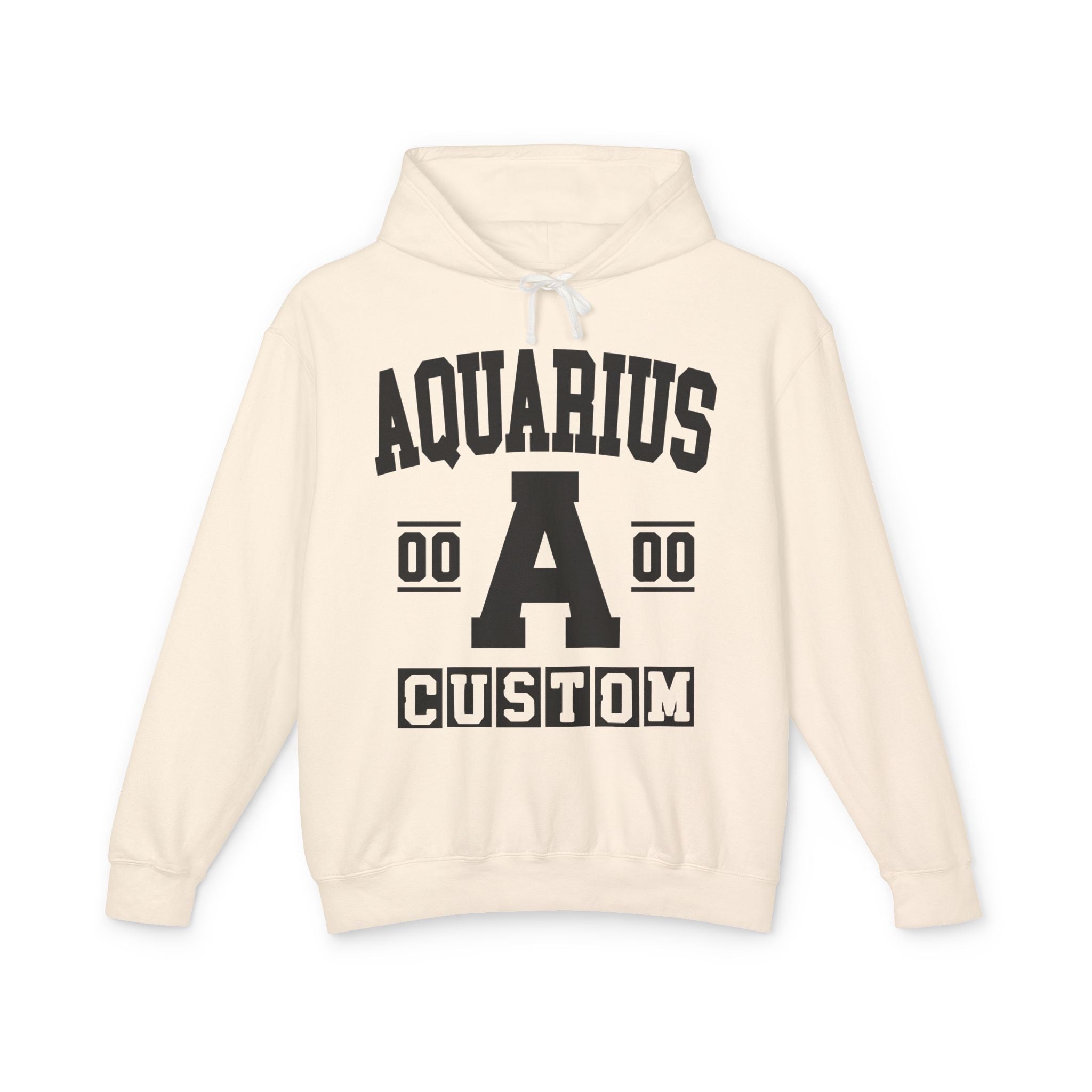 Custom Aquarius Varsity Hoodie - Customize Birthday Day/Month/Year - Customize Gemini Season/Nation