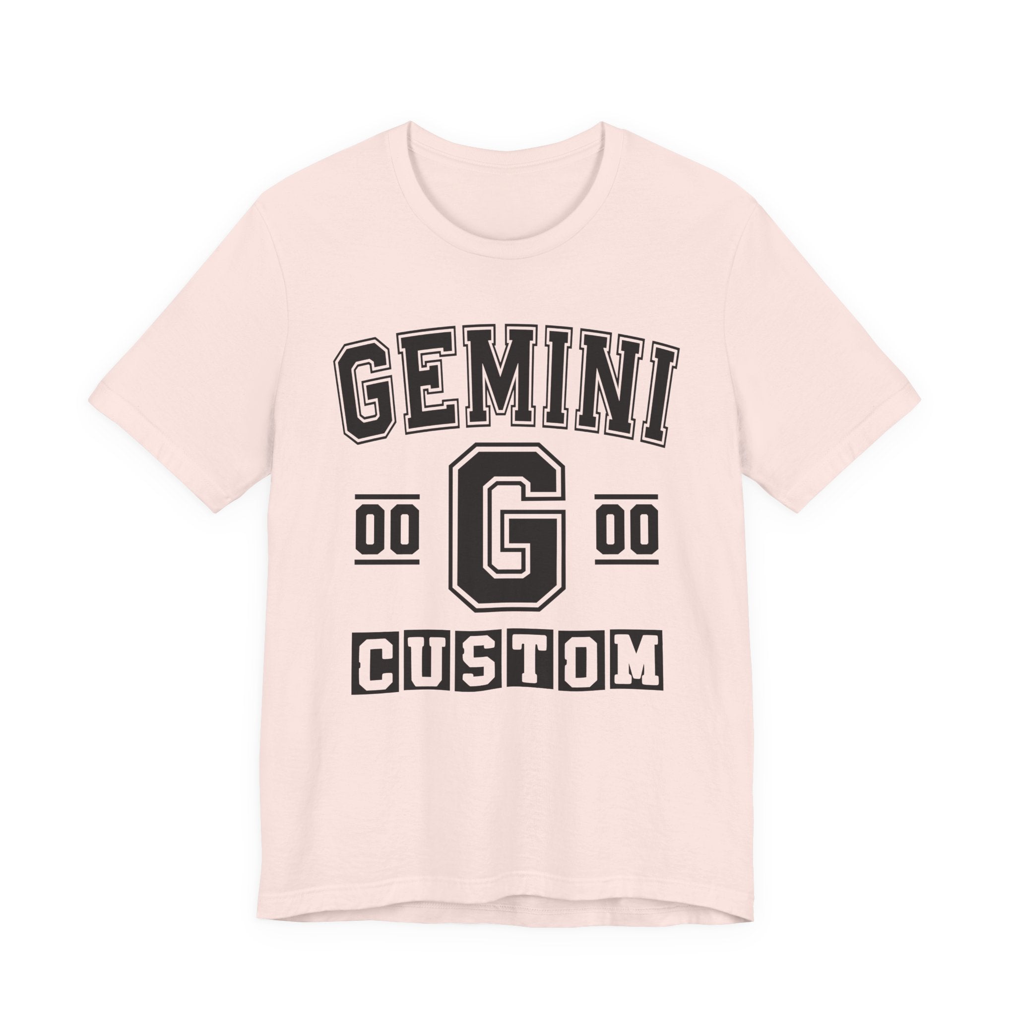 Custom Gemini Varsity Tee Shirt — Customize Birthday Day/Month/Year - Customize Season/nation/Society