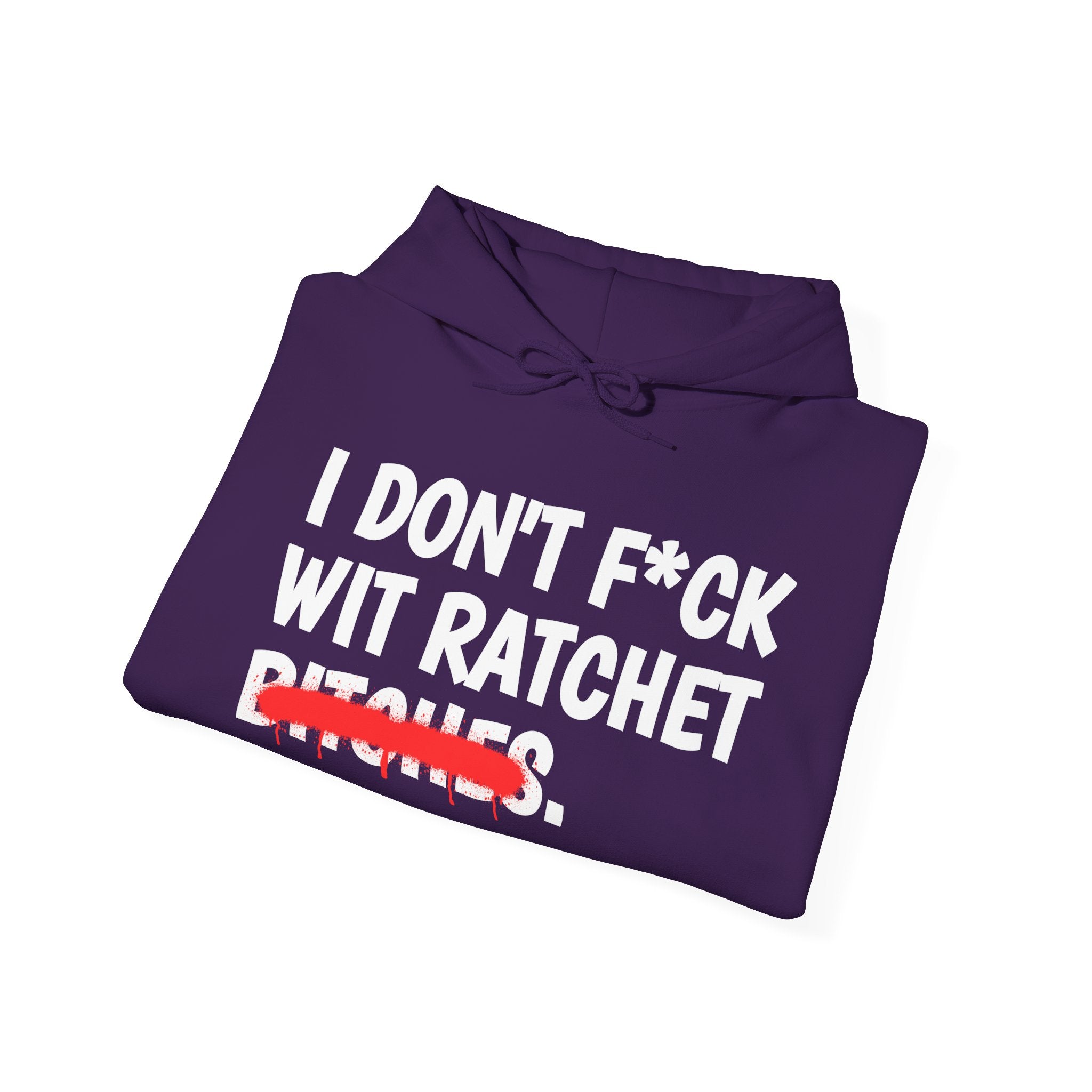 I Don't Fuck Wit Ratchet Bitches - Funny Sassy Statement Hoodie
