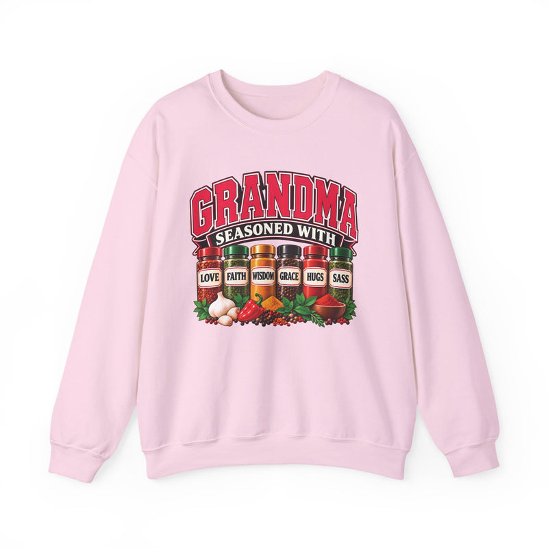 Grandma Seasoned With Love Faith Wisdom Grace Sass — Sweatshirt