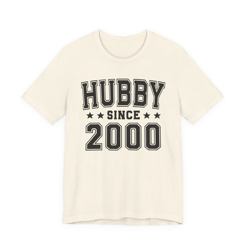 Hubby Since (Personalized Date) —  Husband/Married Couple T-shirt, Wedding & Anniversary Gift