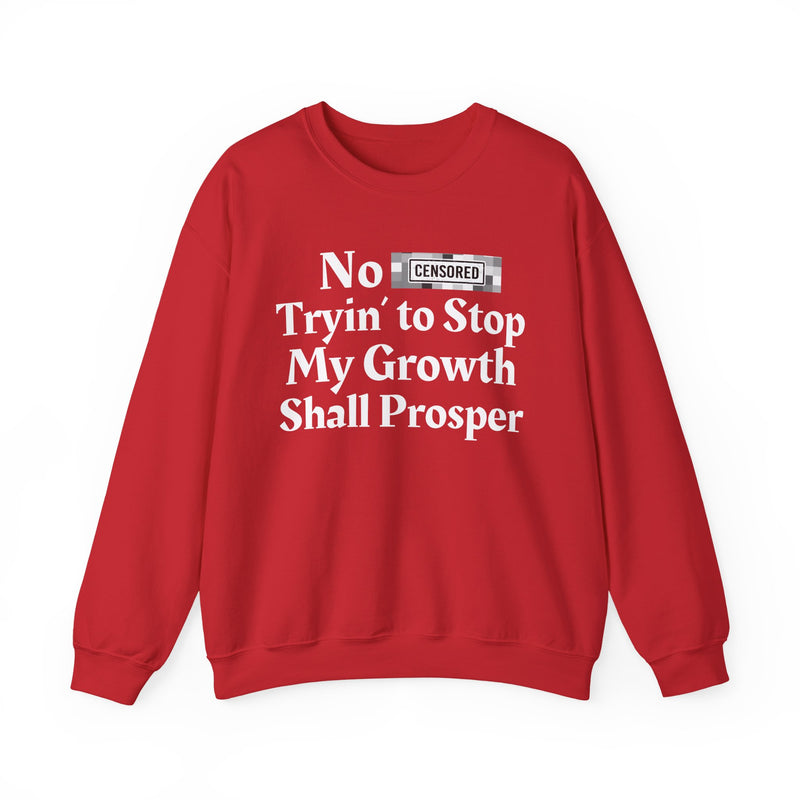 No Bitch Tryin' To Stop My Growth Shall Prosper — Sweatshirt