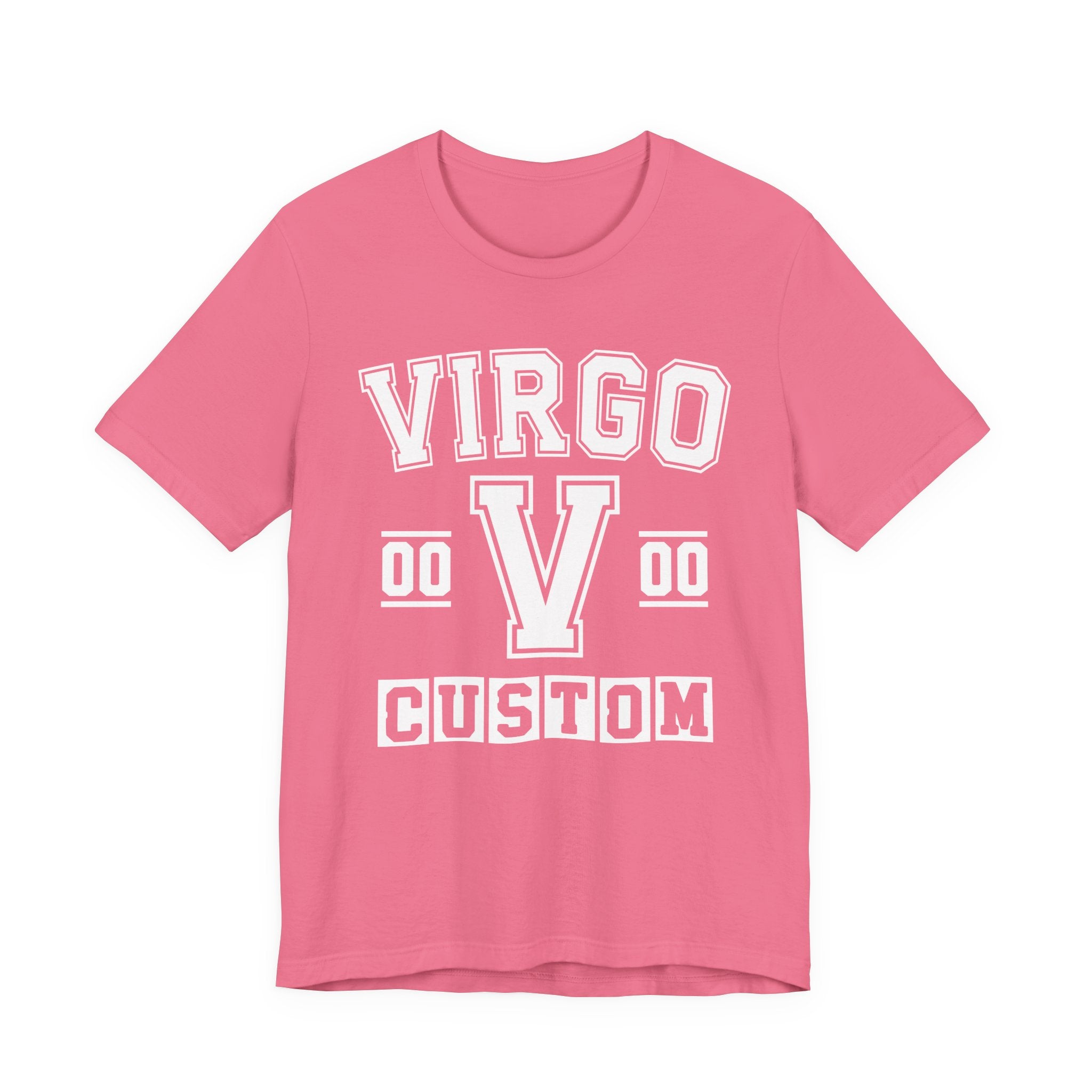 Custom Virgo Varsity Tee Shirt — Customize Birthday Day/Month/Year - Customize Season/nation/Society